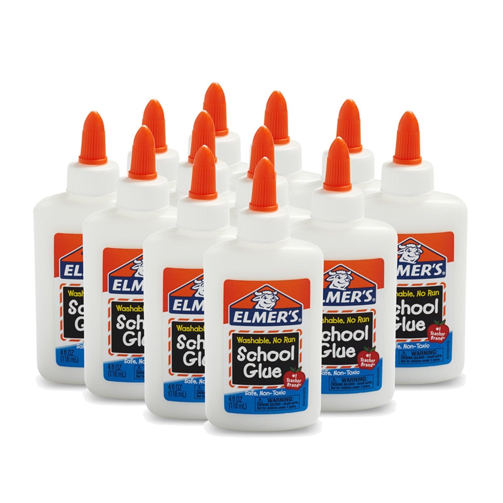 Non Toxic Liquid School Glue   Washable Craft & Slime Supplies, 12 Pack, 4oz1