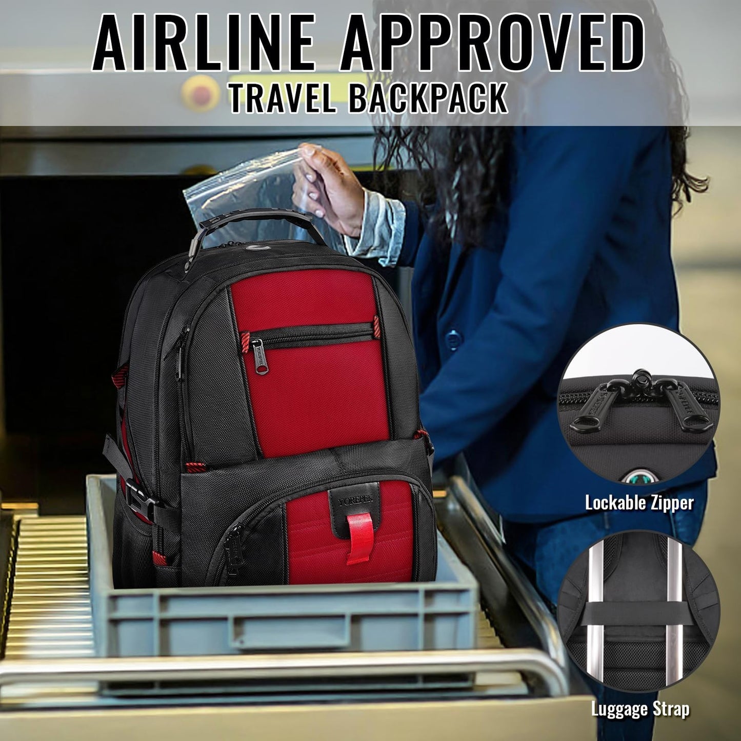 Large Laptop Backpack for Women, Heavy Duty Travel Bag, Stylish & Durable Design5