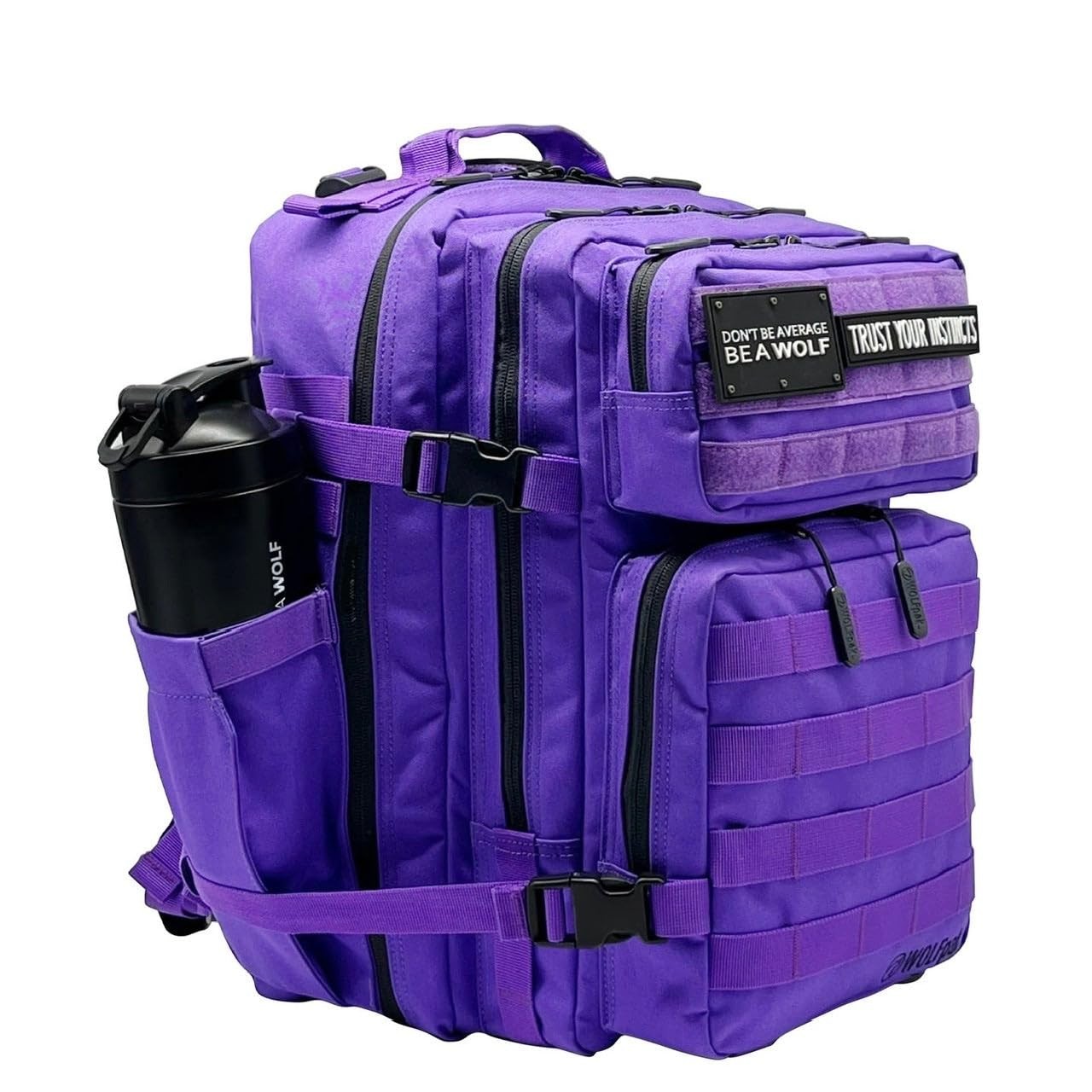 Durable 35L Waterproof Gym Backpack   1000D Oxford, MOLLE Webbing, Laptop Pocket3