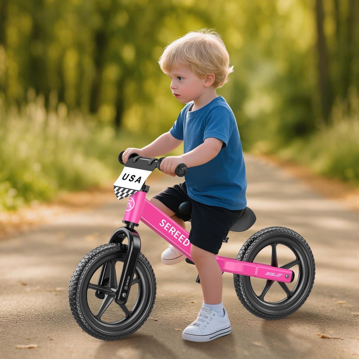 No Pedal Toddler Balance Bike for Ages 2 5, Adjustable, Custom Stickers, Gift Id8