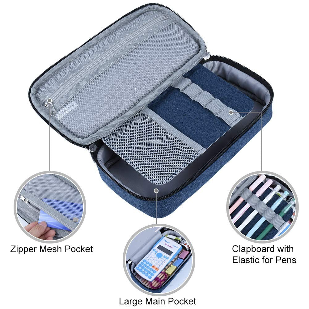 Large Capacity Pencil Case   Versatile Storage Pouch for Pens, Markers & Makeup2