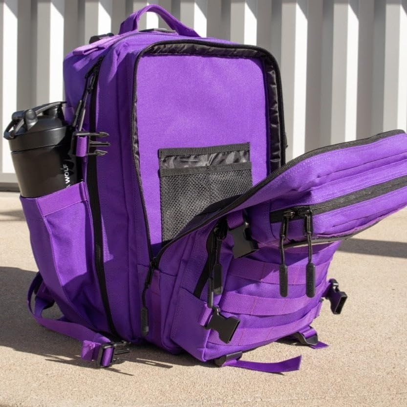 Durable 35L Waterproof Gym Backpack   1000D Oxford, MOLLE Webbing, Laptop Pocket6