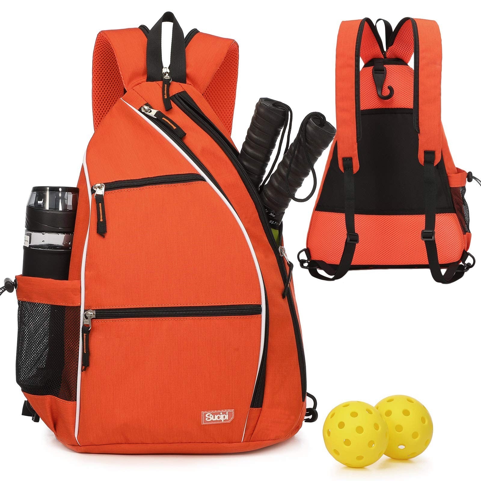 Optimized eBay Title: "Adjustable Pickleball Backpack with Fence Hook - Large Ca1