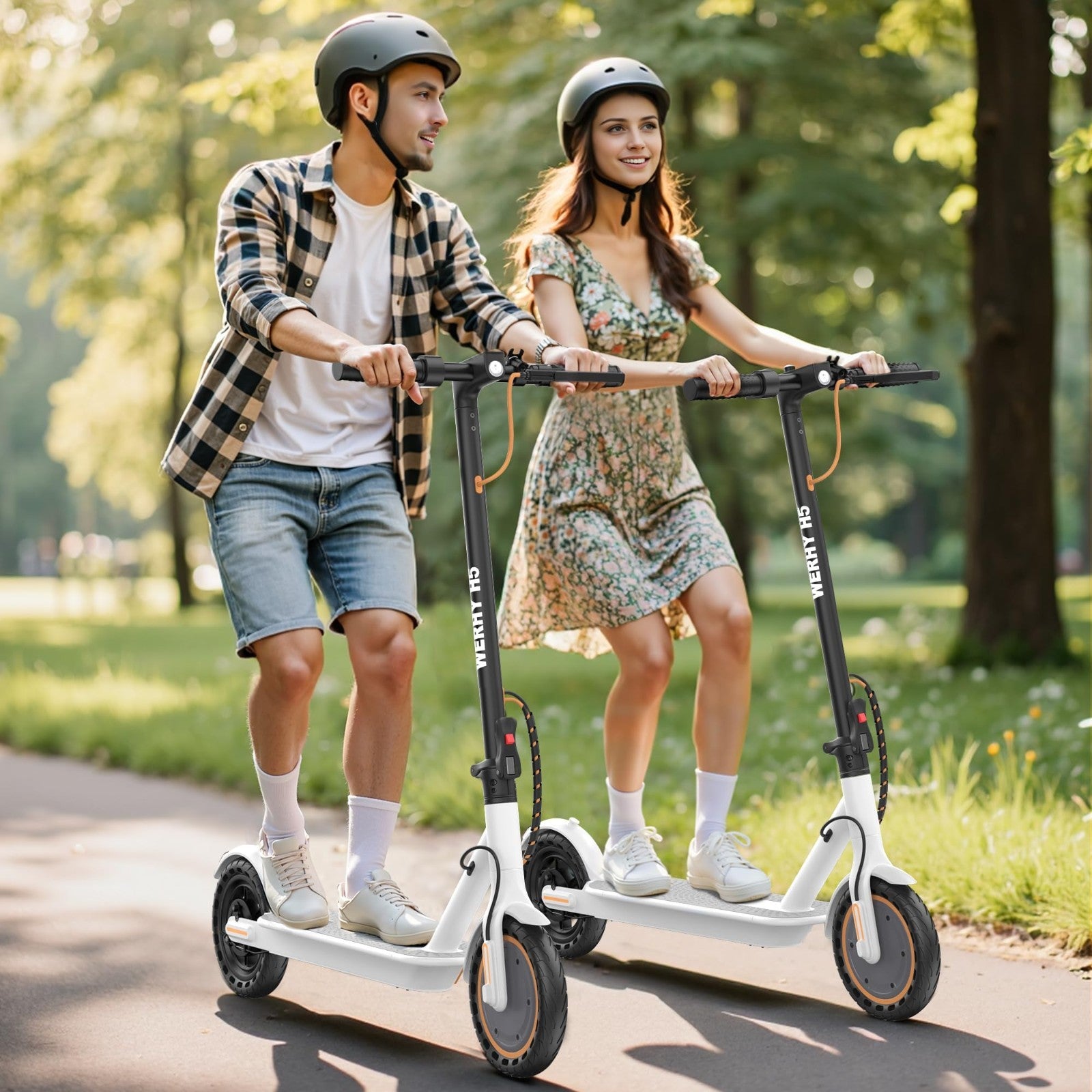Powerful Electric Scooter 500W/350W Motor, 19MPH Speed, 16-27 Miles Range, Foldi7