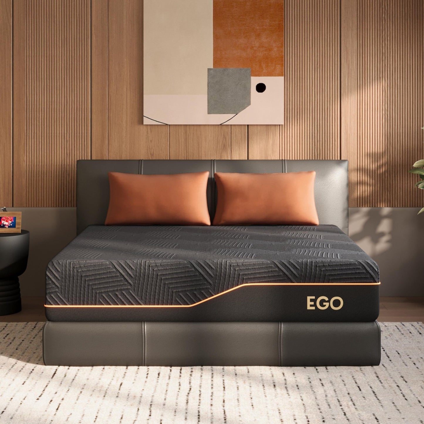 12" Memory Foam Mattress   Medium Firm, Copper Gel, Graphene Cover, Pain Relief,1