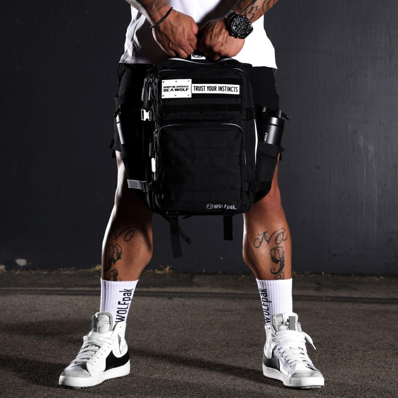 Durable 35L Waterproof Gym Backpack, MOLLE Webbing, Laptop Pocket, Athletic Gear7