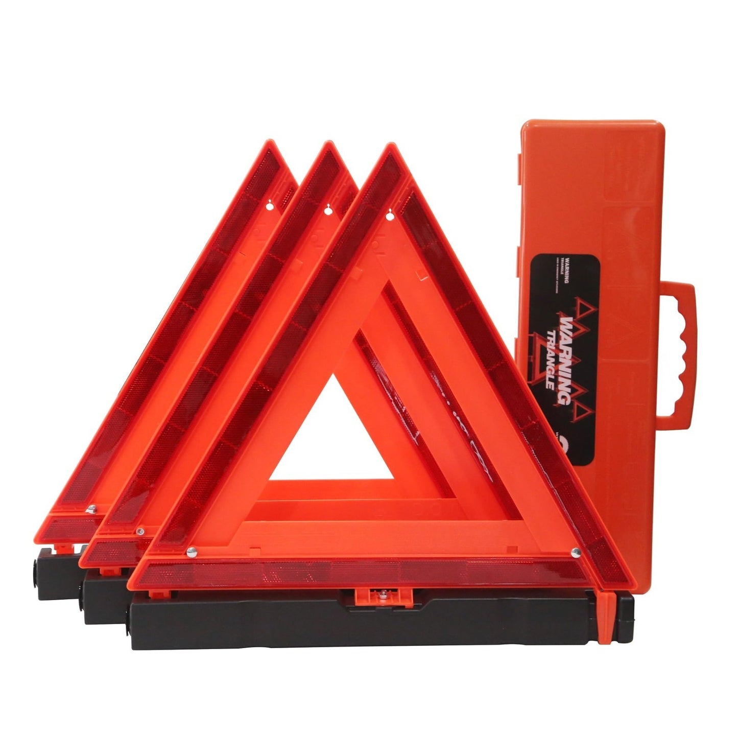 Emergency Reflective Triangles   DOT Approved Safety Warning Triangles (3 Pack)1