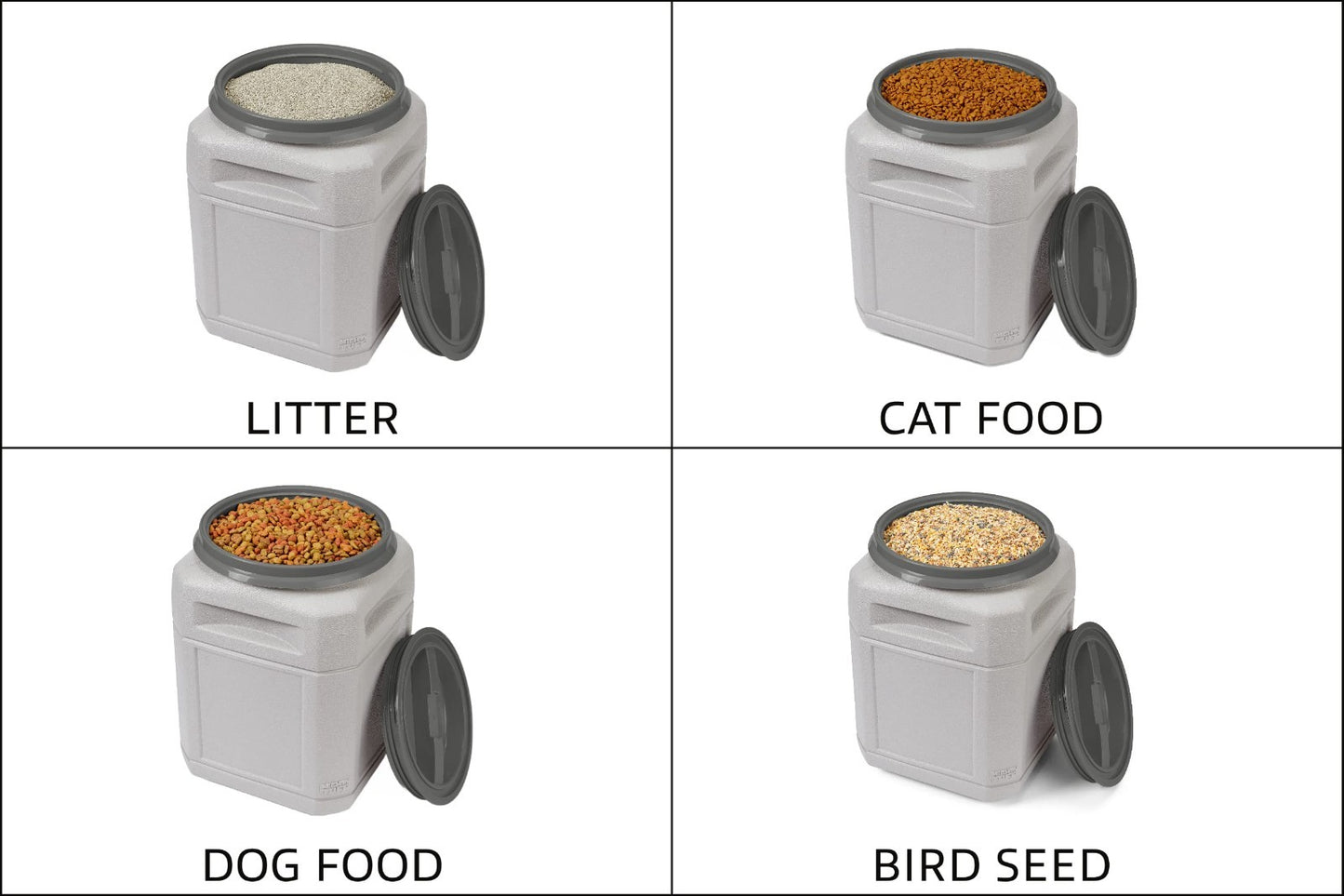 Airtight Dog Food Storage Container 10 Gal, Holds Up to 40 lbs - BPA-Free, Twist5