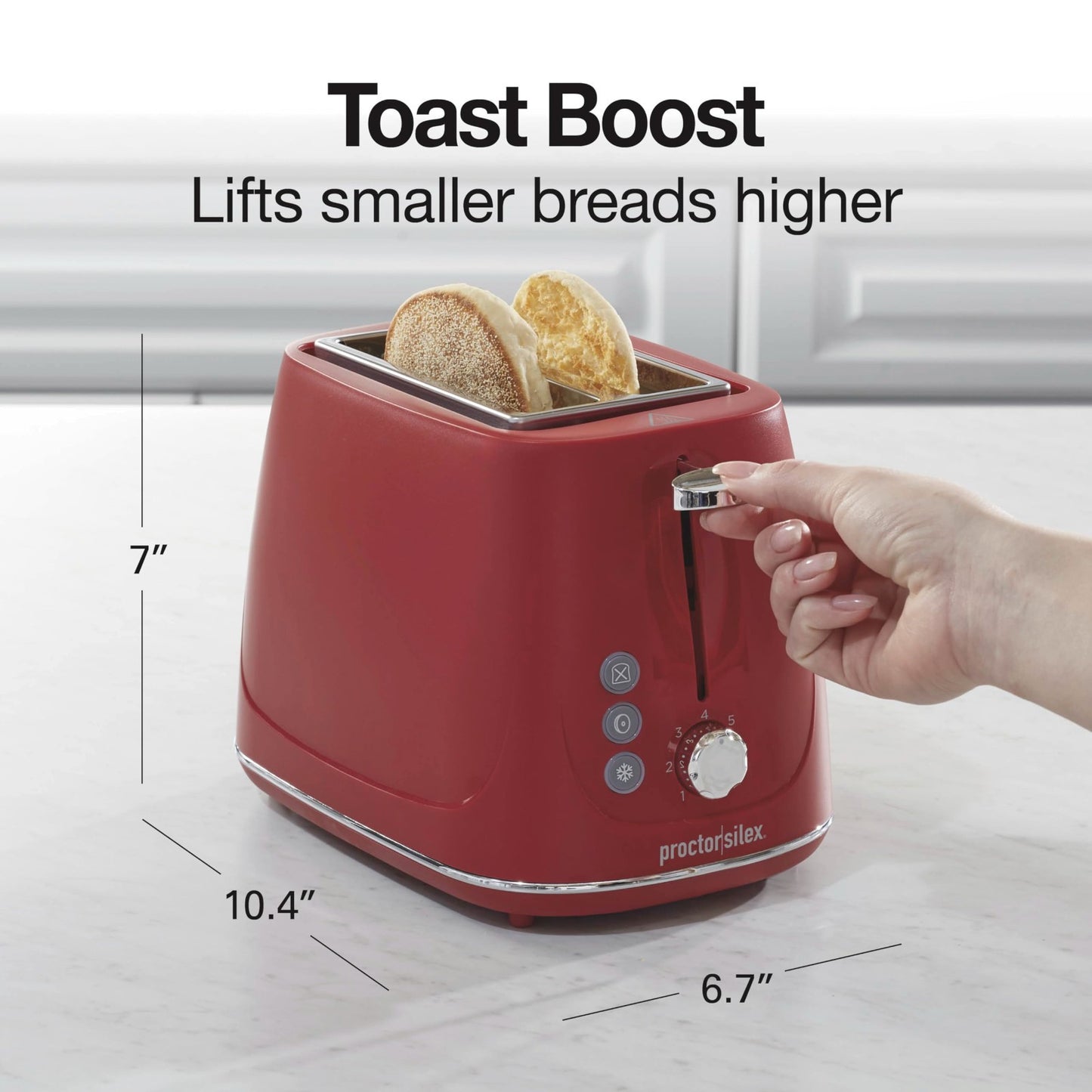 2 Slice Toaster with Bagel & Defrost Functions, 7 Shade Browning Control, Auto S2