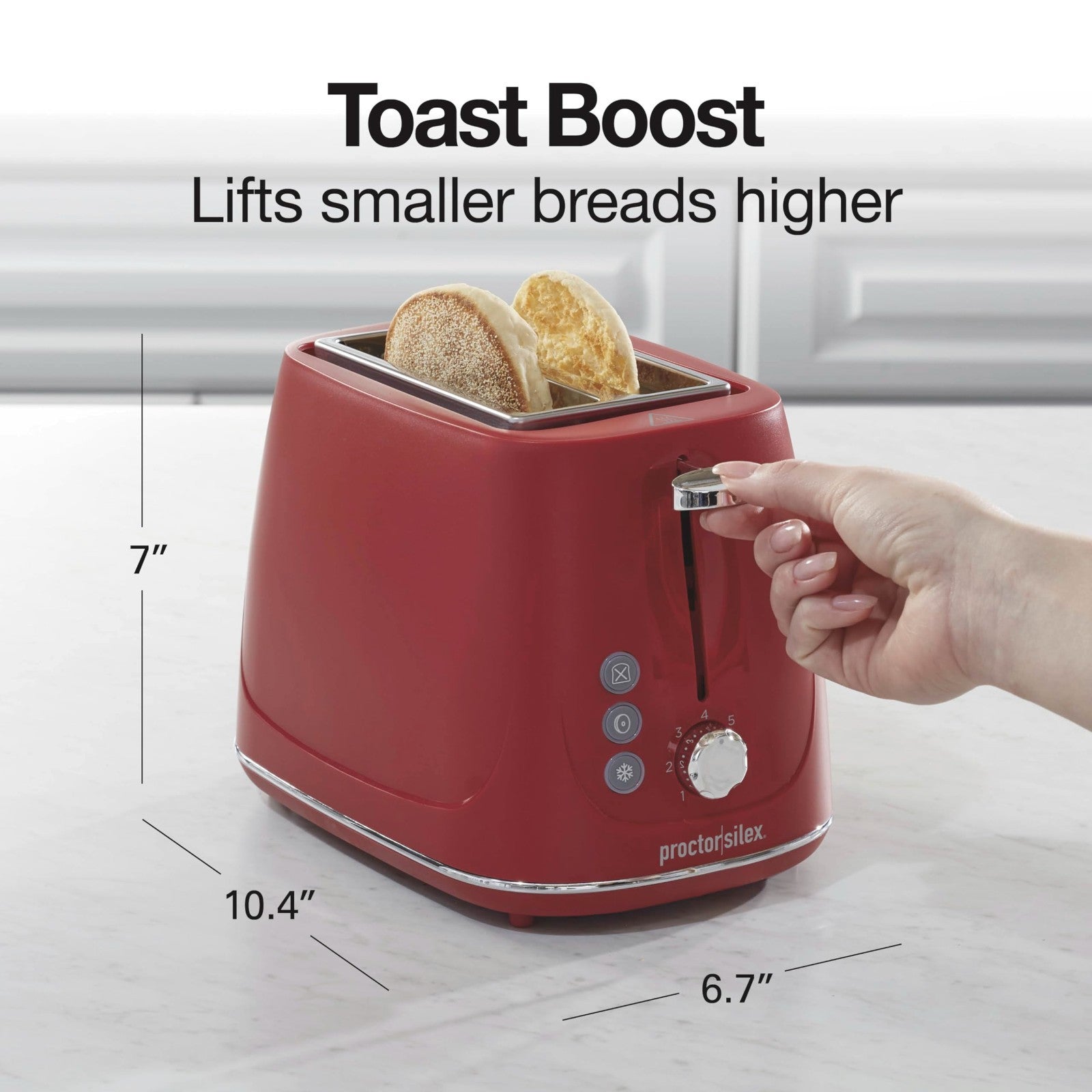 2 Slice Toaster with Bagel & Defrost Functions, 7 Shade Browning Control, Auto S2