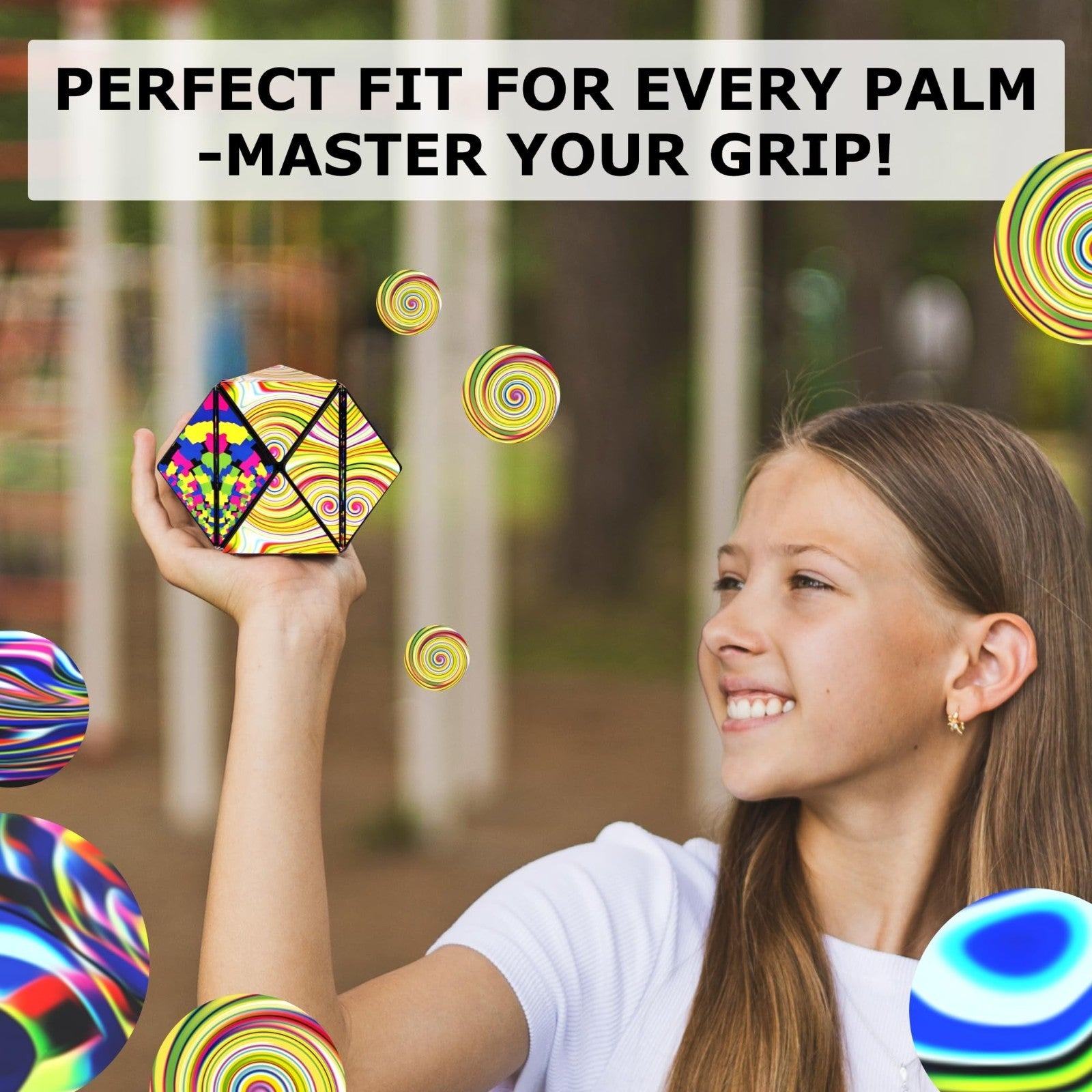 Magnetic Puzzle Cube   Sensory Fidget Toy for Stress Relief, 100+ Shapes, Fun fo4