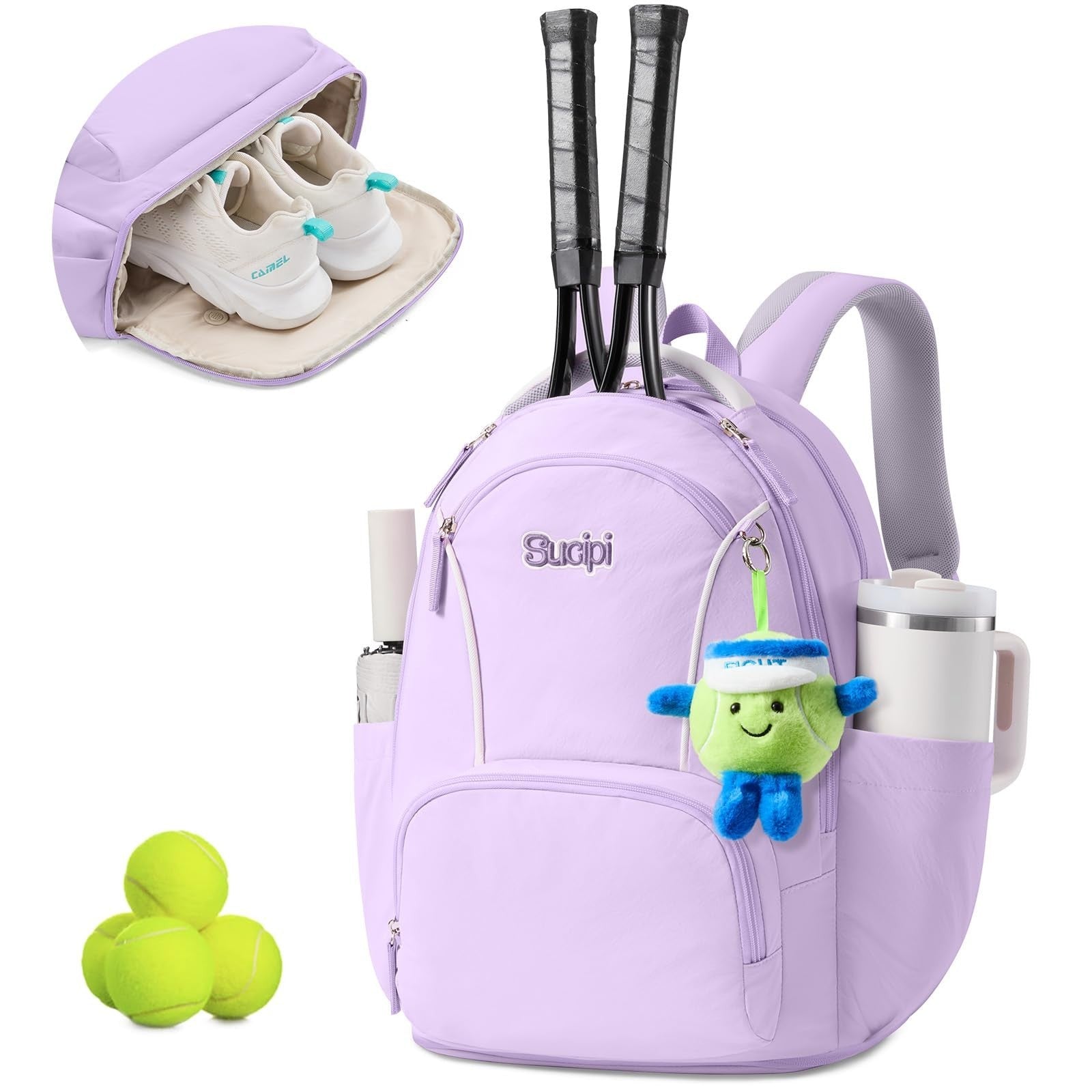 Here’s an optimized eBay title for the product:"Large Tennis Backpack for Wome1