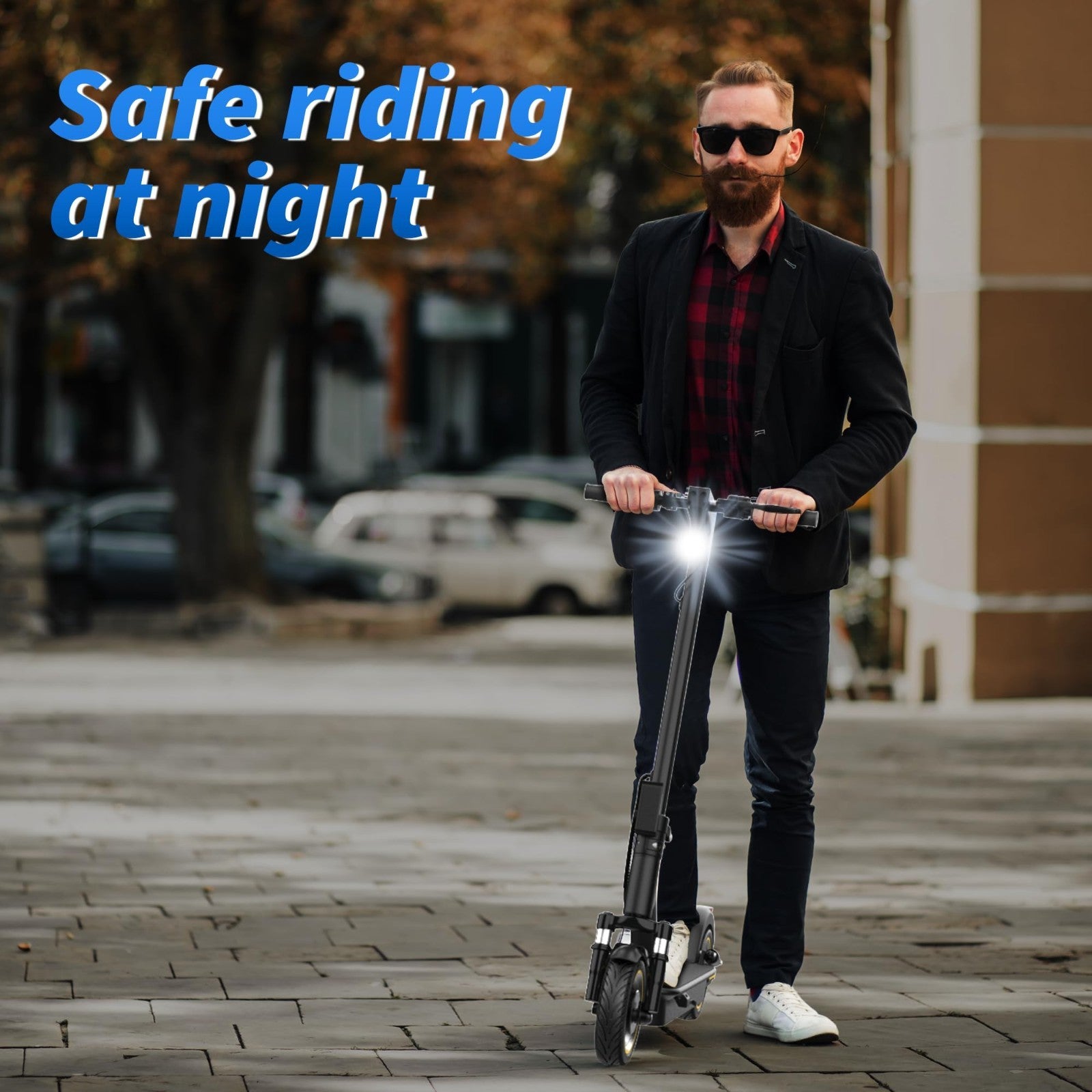 Powerful Electric Scooter 350W/500W Motor, 19MPH Speed, 21-28 Miles Range, Foldi7