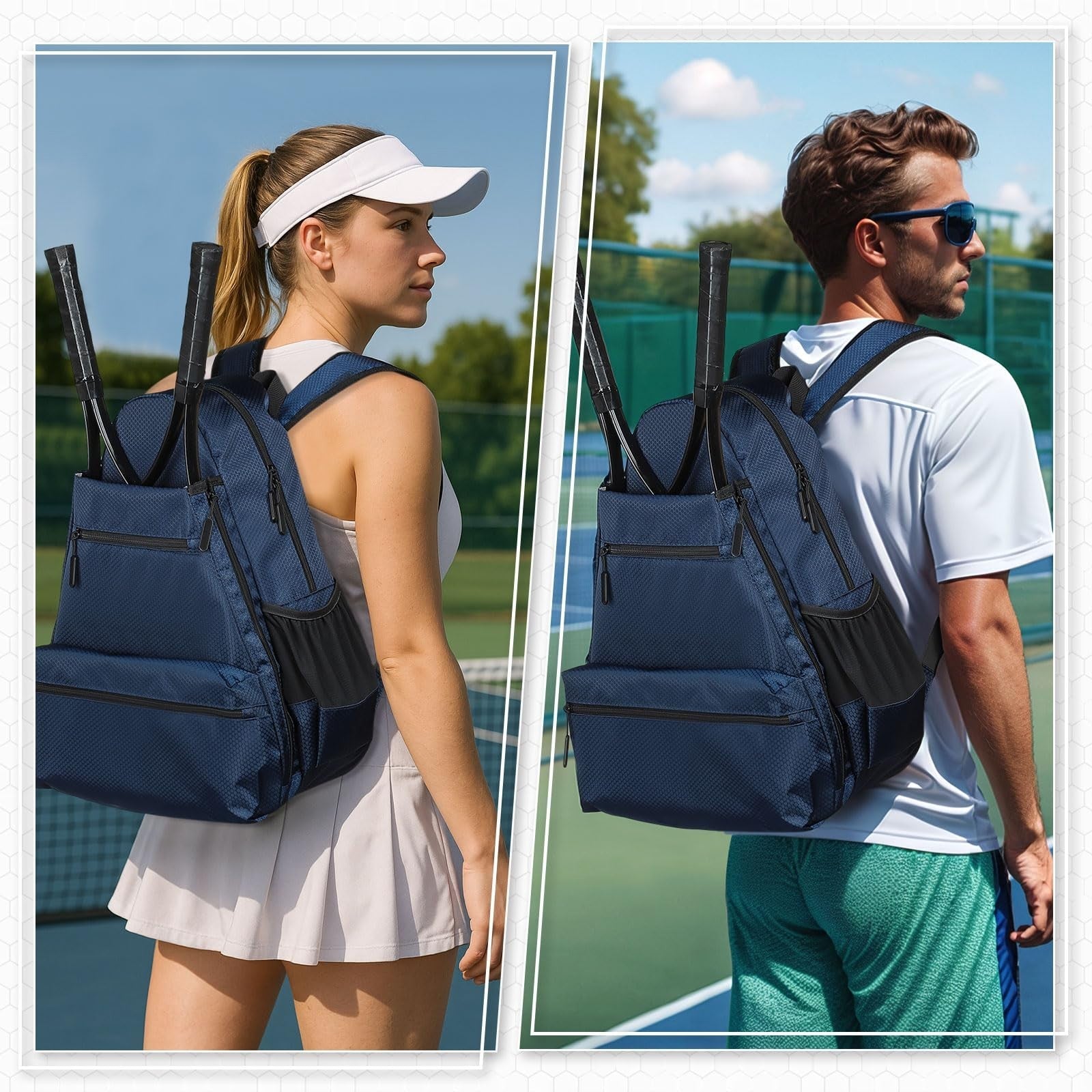 Optimized eBay Title:  Waterproof Tennis Backpack with Shoe Compartment, Wet/Dr5