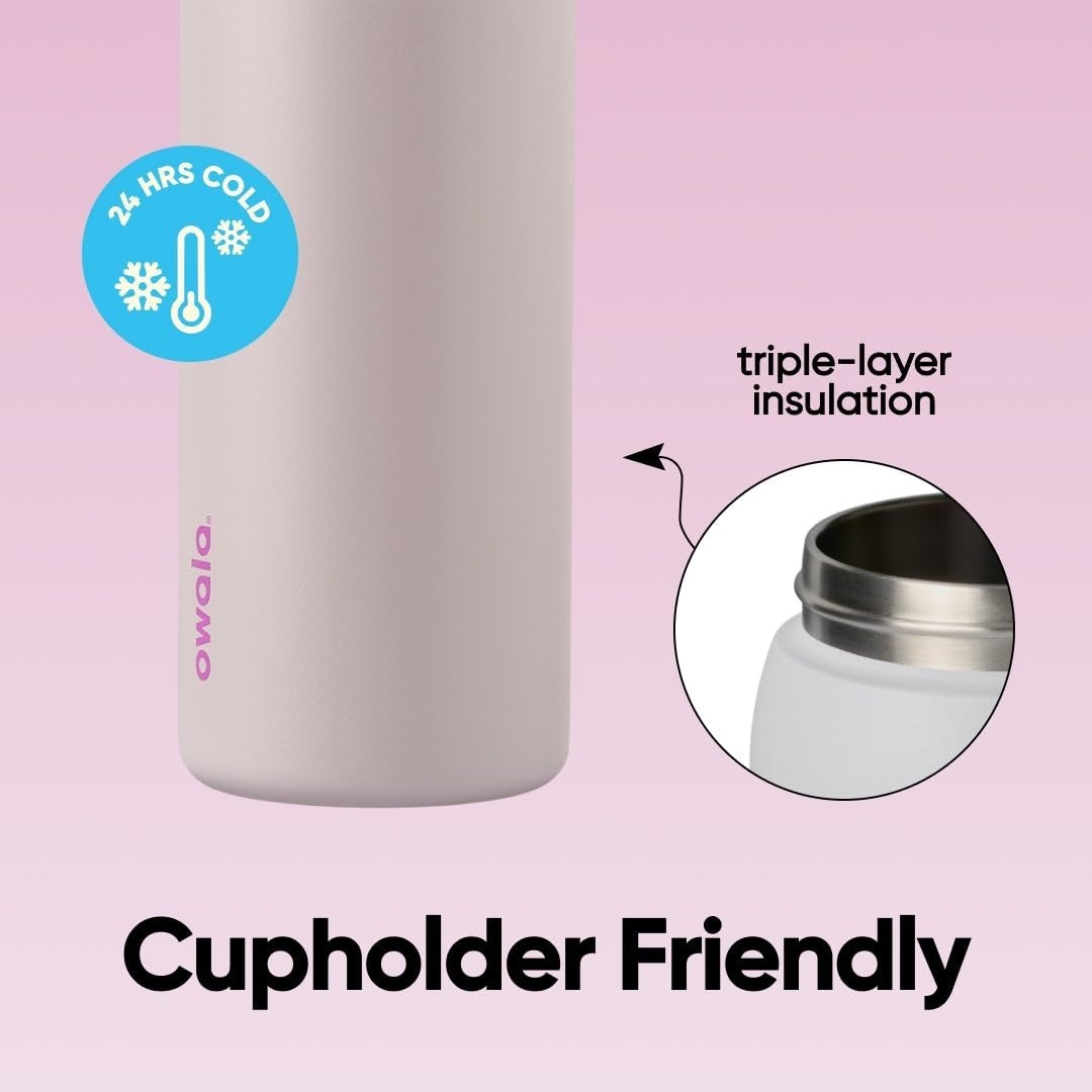 Insulated Stainless Steel Water Bottle 32oz with Straw   BPA Free, Sports & Trav4