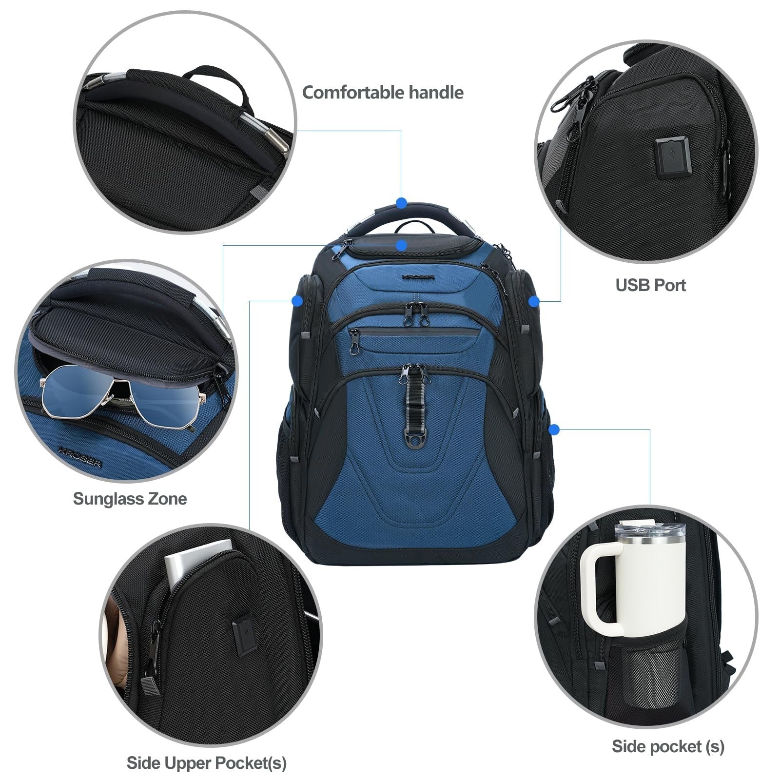 XXXL Travel Laptop Backpack 18.4 Inch, Waterproof Computer Bag for Men, Stylish4