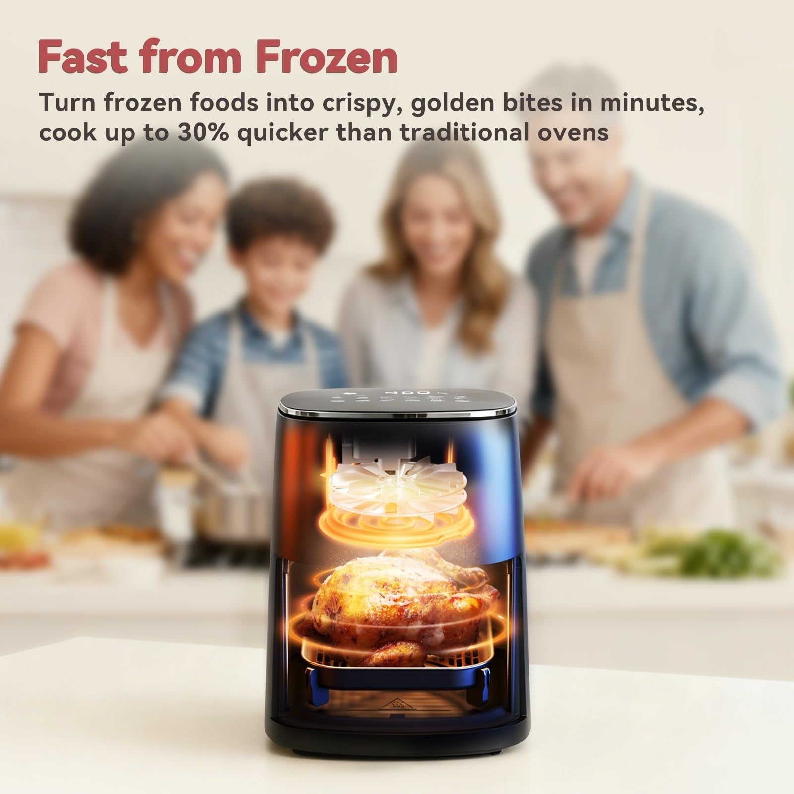 6 Qt Air Fryer with Viewing Window, 12 Cooking Presets, 1700W, Nonstick Basket2