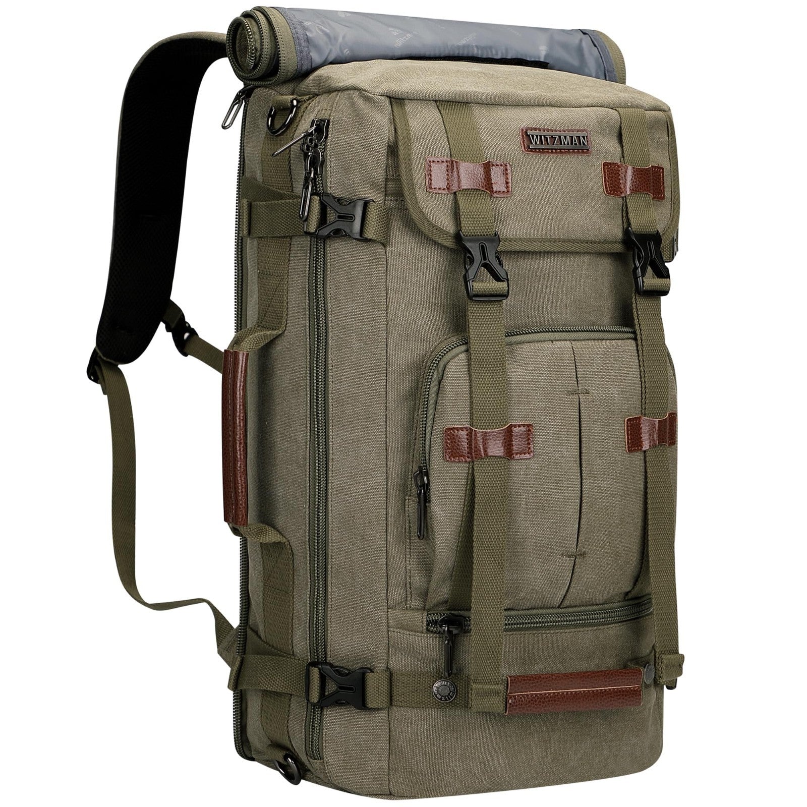 Vintage Canvas Travel Backpack for Men, Stylish Laptop Bag, Durable & Spacious1