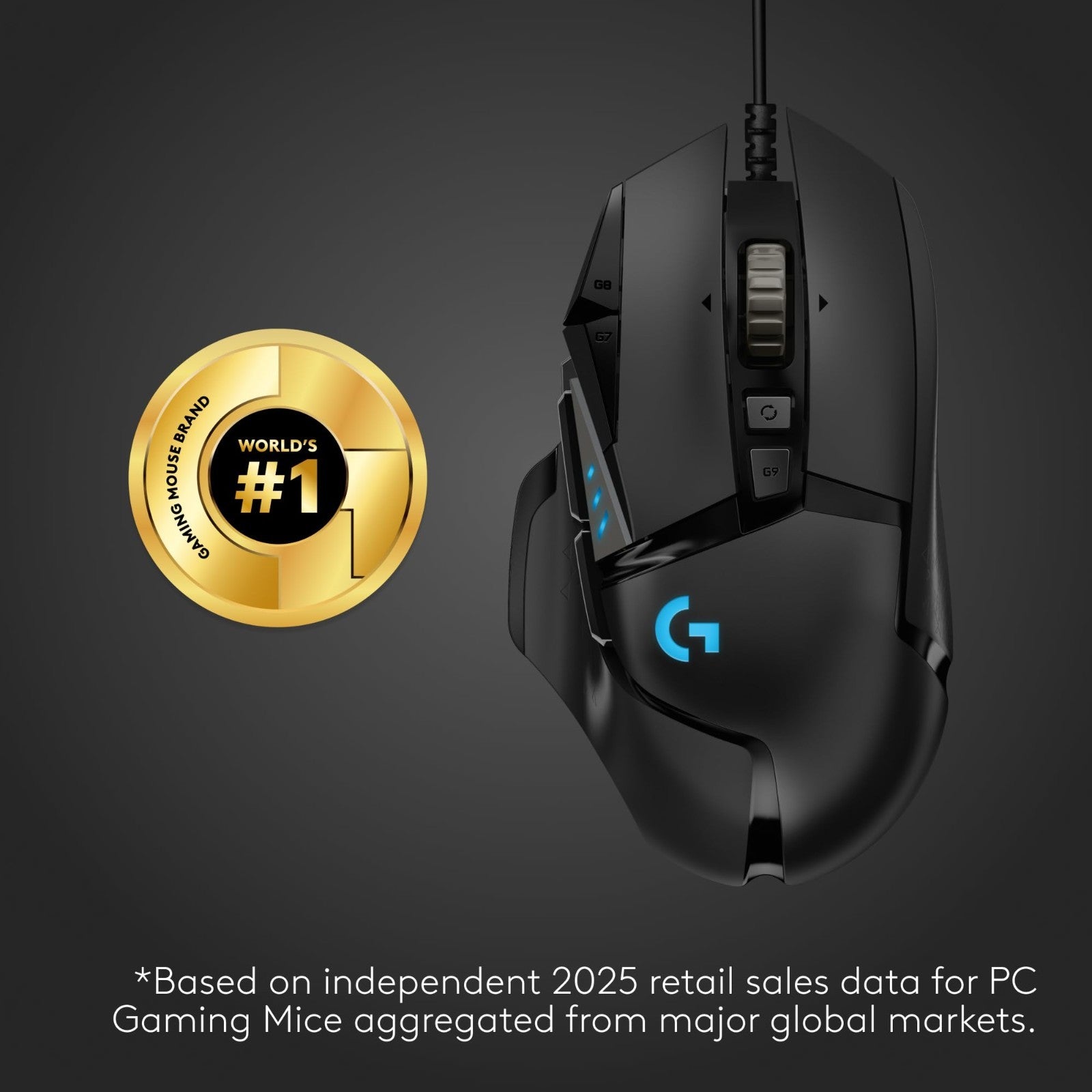 High-Performance Wired Gaming Mouse - 25,600 DPI, RGB, Adjustable Weights, 11 Bu2