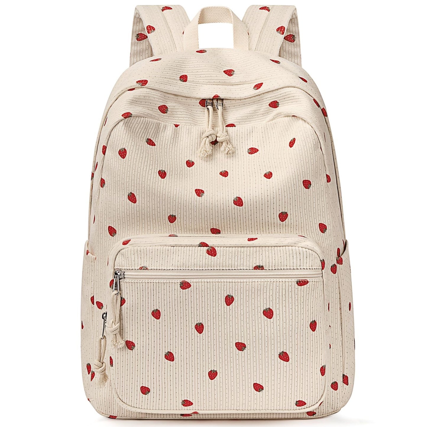 Cute Preppy Corduroy Girls School Backpack, Stylish Kids Bookbag for Daily Use1