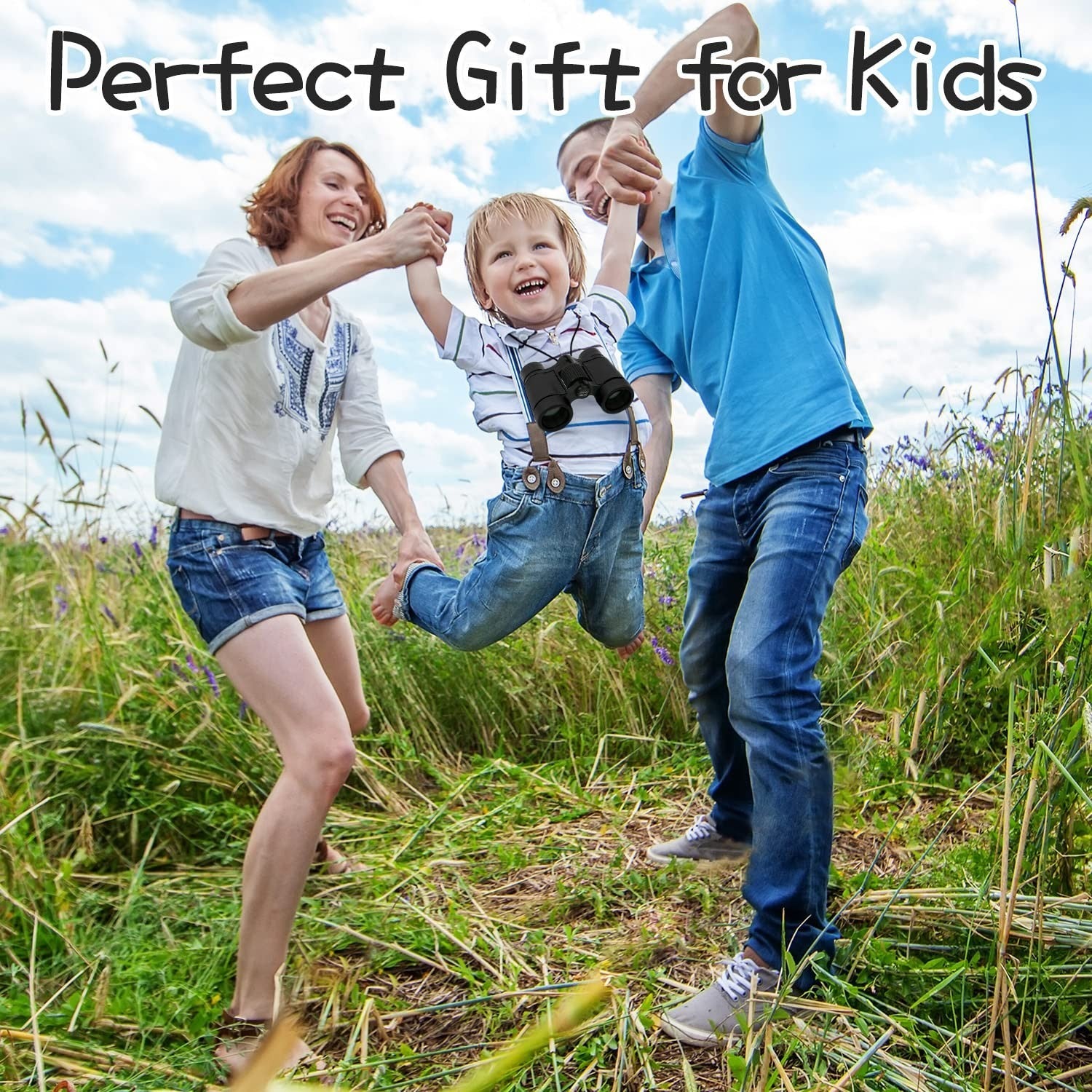 Kids Toy Binoculars Shockproof for Ages 3 12, Bird Watching, Hiking, Learning Gi5