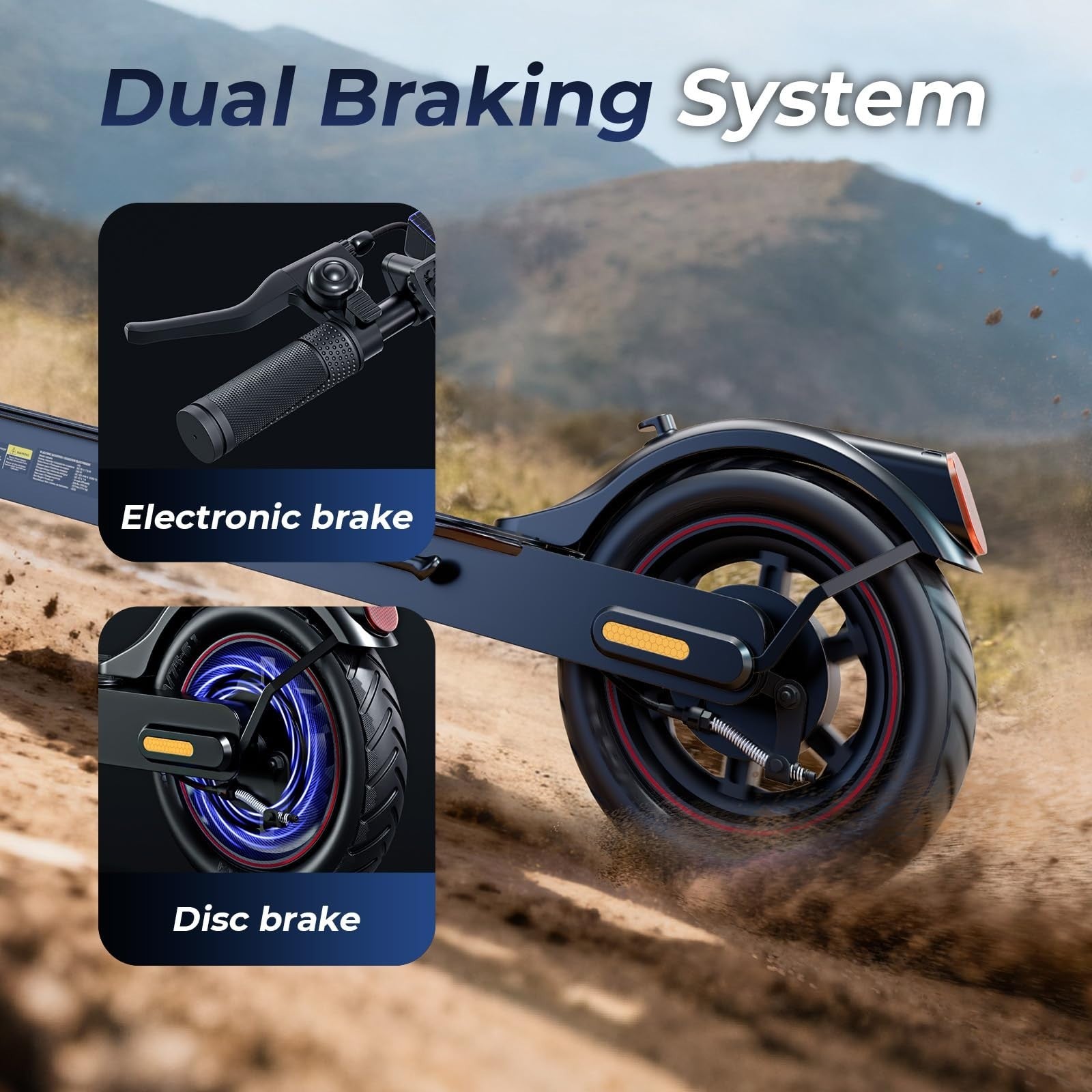 High-Power Electric Scooter for Adults & Teens, 1200W/1000W/500W Motor, 10"/8.5"4