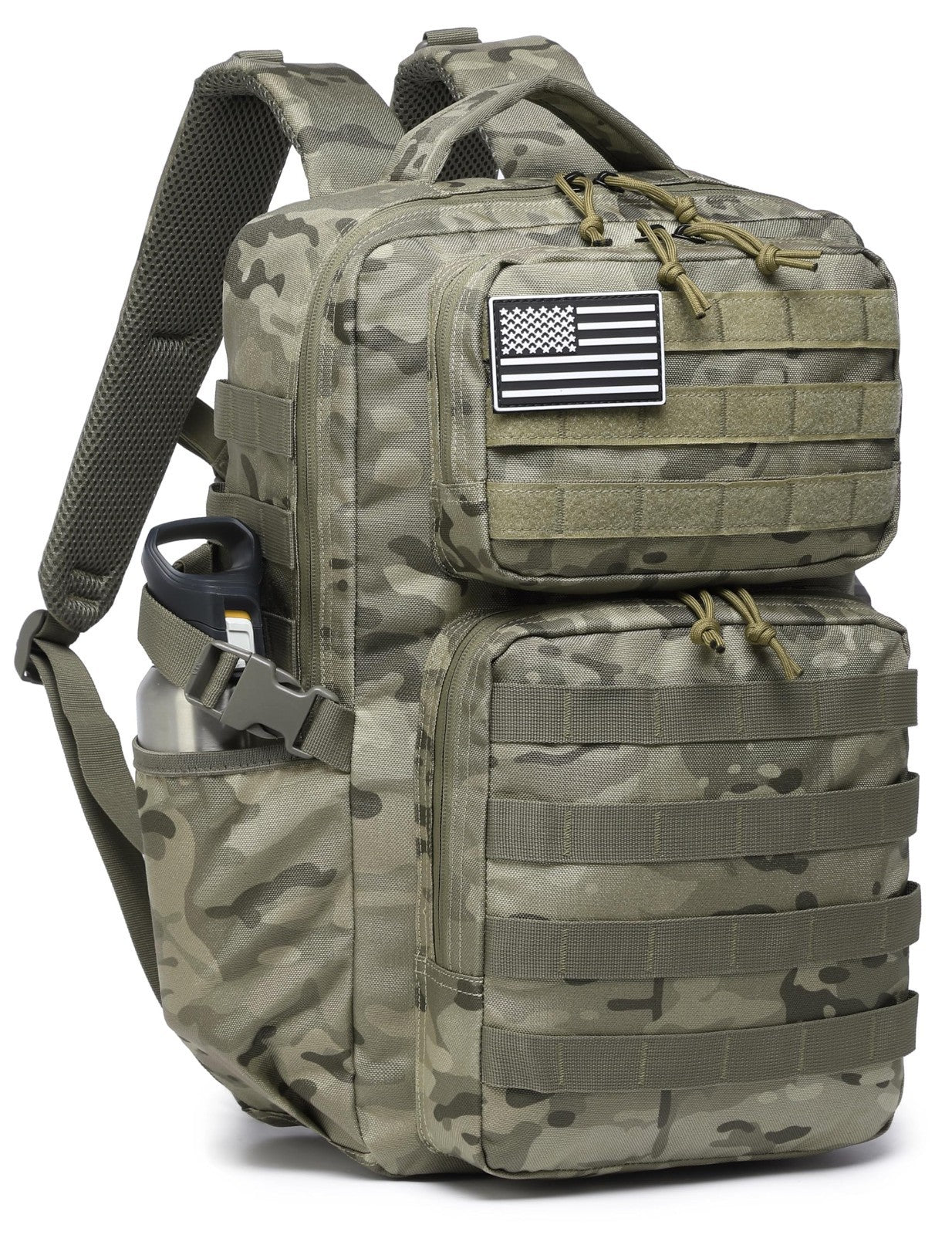 Waterproof Military Tactical Backpack   3 Day Assault Pack, Molle Daypack with W1