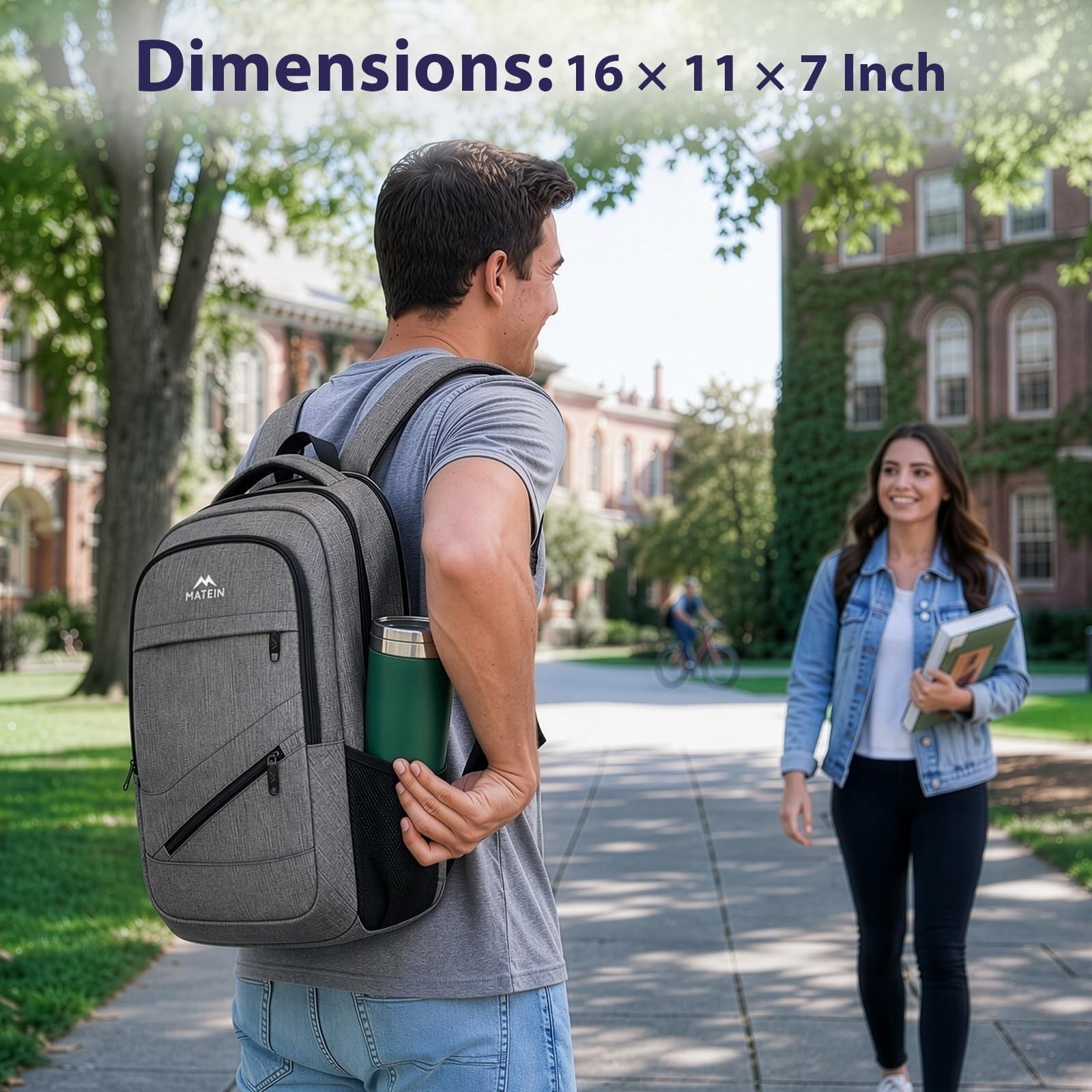 15.6 Inch Laptop Backpack, Travel Friendly Personal Item Bag, Airport Approved1