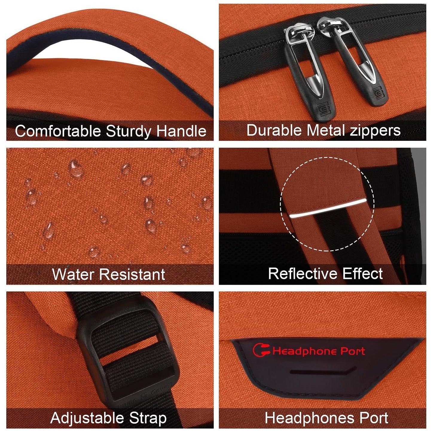 Slim Anti Theft Laptop Backpack for Business Travel & College   Waterproof Desig3