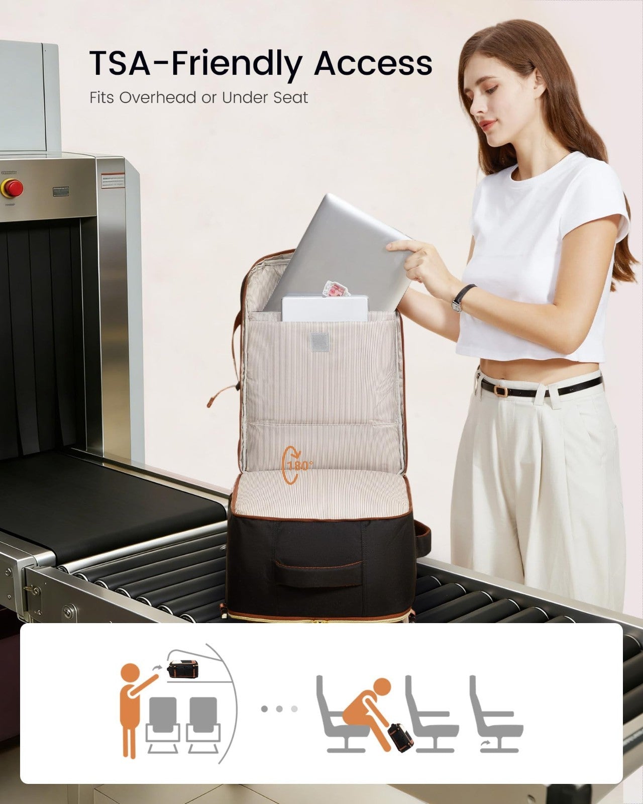 40L Travel Backpack for Women - TSA Approved Carry-On, Fits 17" Laptop, Waterpro5