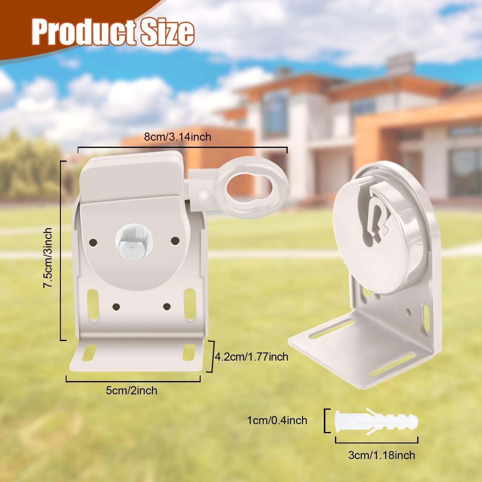 Cordless Crank Kit for Roller Blinds, Outdoor Shade Mounting Bracket, Sun Shade2