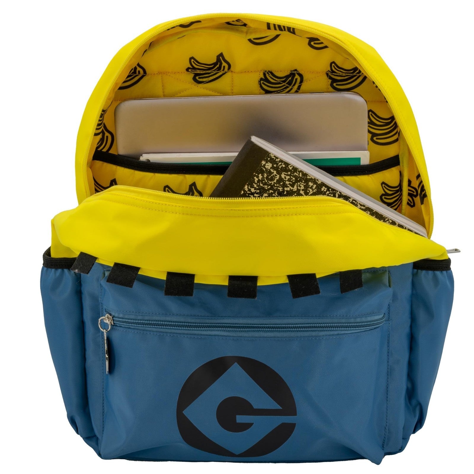 Minions Backpack for Kids   16 Inch Schoolbag with 3D Features, Yellow, Boys & G4