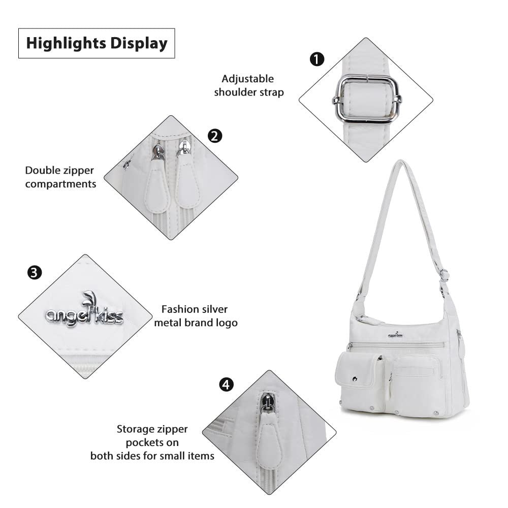 Stylish Crossbody Bags for Women   Medium Faux Leather Shoulder Handbags & Purse4