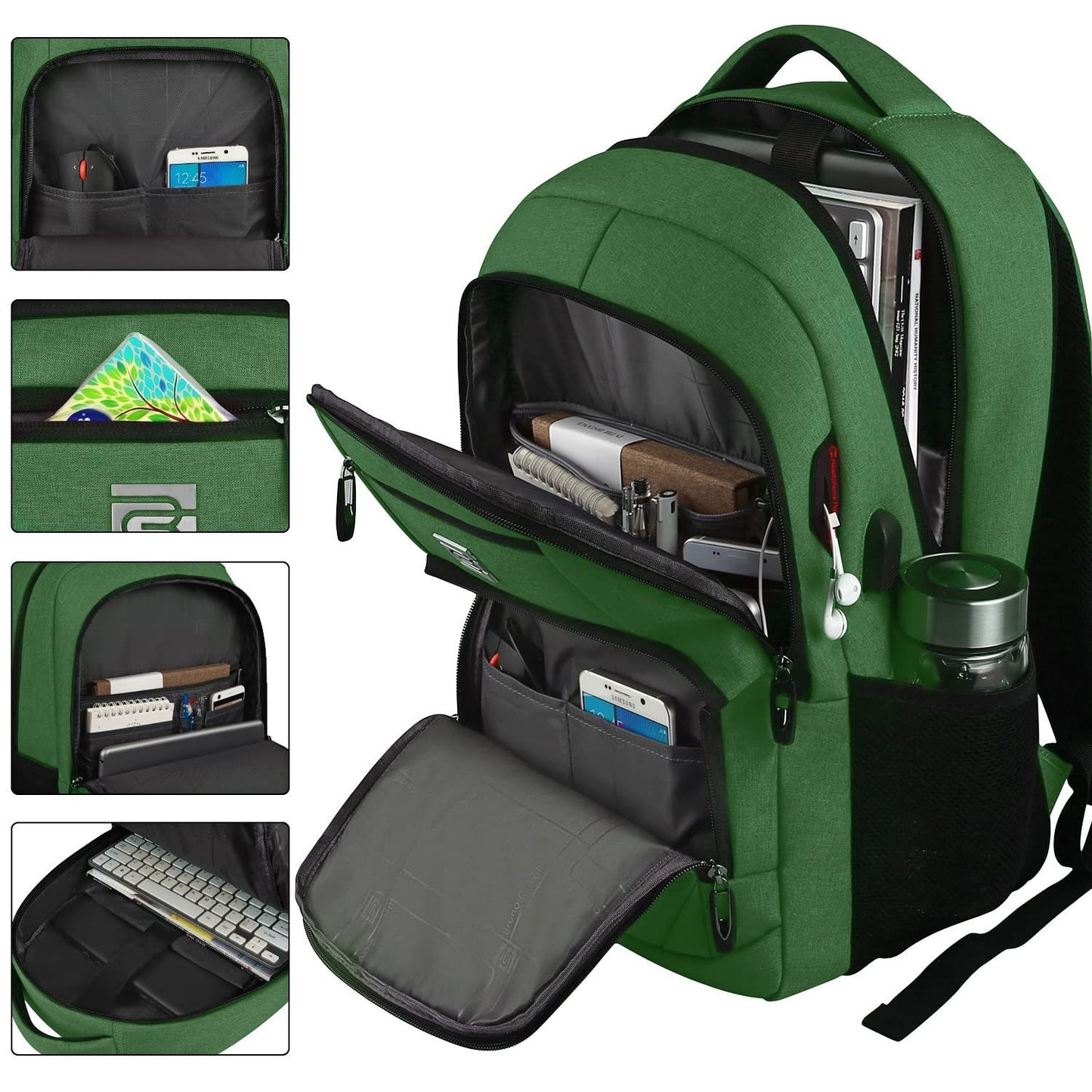 Slim Anti Theft Laptop Backpack for Business Travel & College   Stylish & Functi2