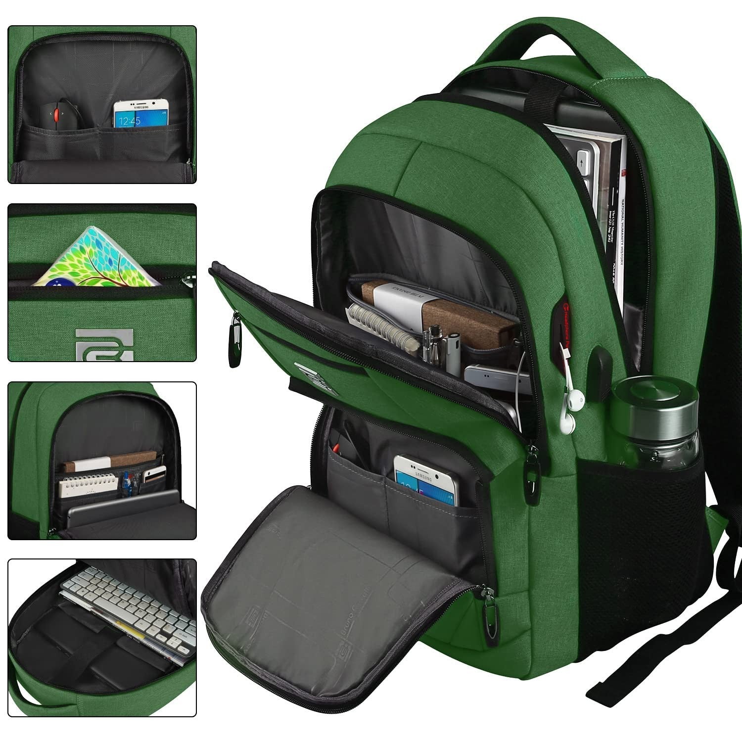 Slim Anti Theft Laptop Backpack for Business Travel & College   Stylish & Functi2