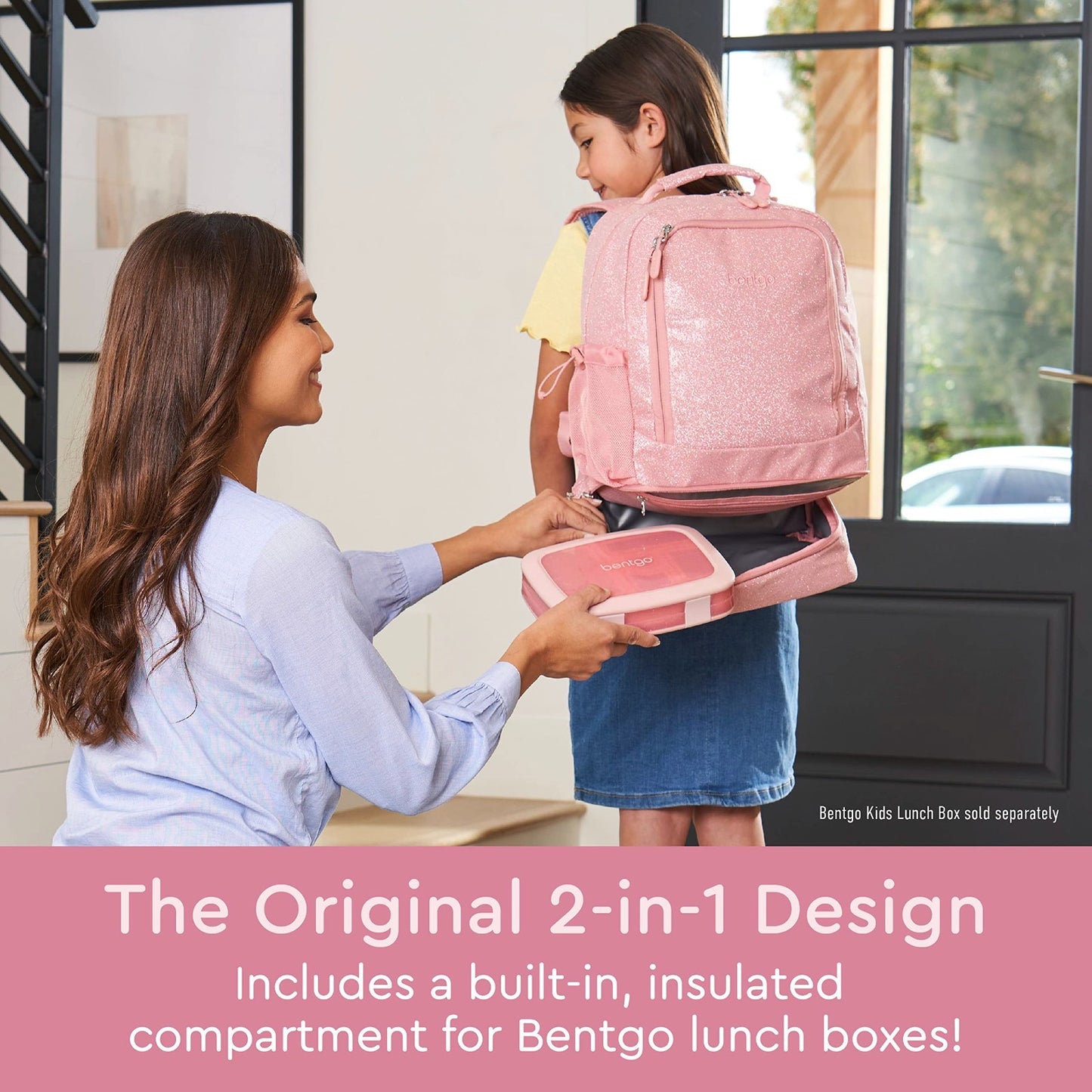 Kids 2 in 1 Backpack & Insulated Lunch Bag   Padded Straps, Durable & Stylish2