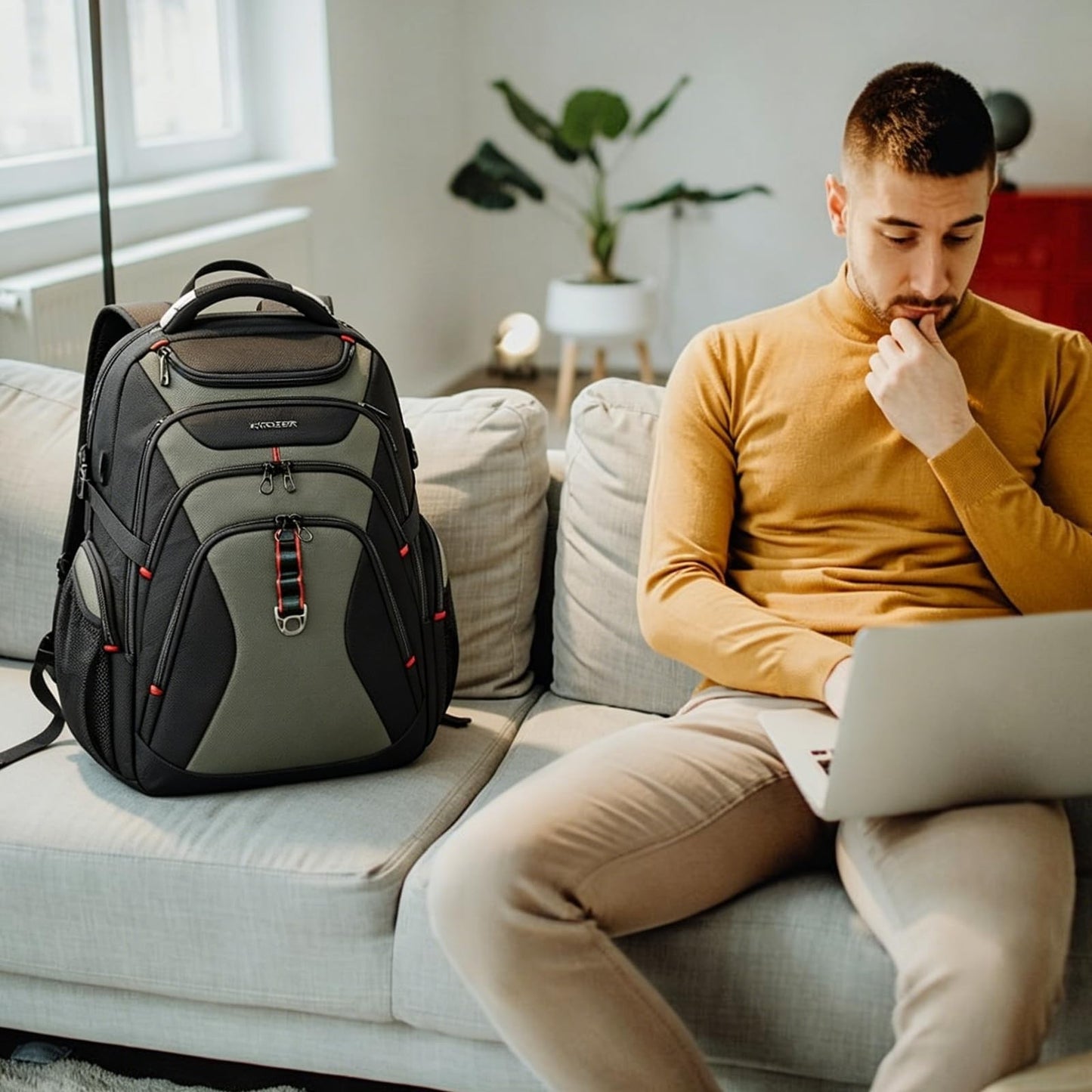 17.3" Laptop Backpack for Men & Women   Stylish Computer Bag for College & Trave2