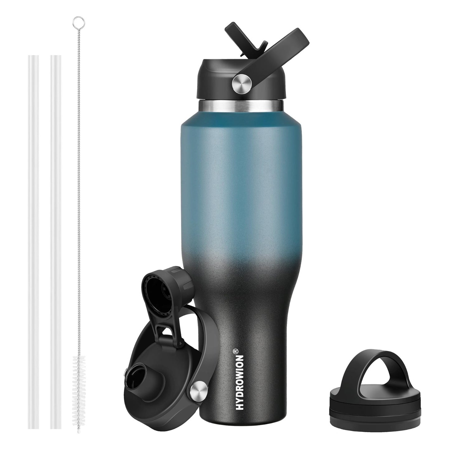 Insulated Travel Water Bottle - Fits Car Cup Holder, Keeps Drinks Hot/Cold 48Hrs1