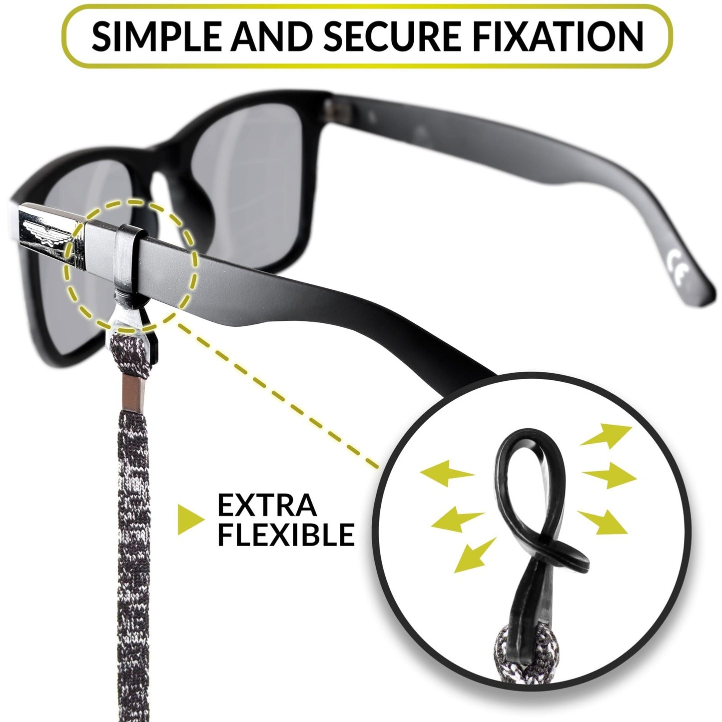 Eyeglass Holder Strap - 4 Pcs Neck Lanyard Cords for Men & Women - Sunglasses Ch3