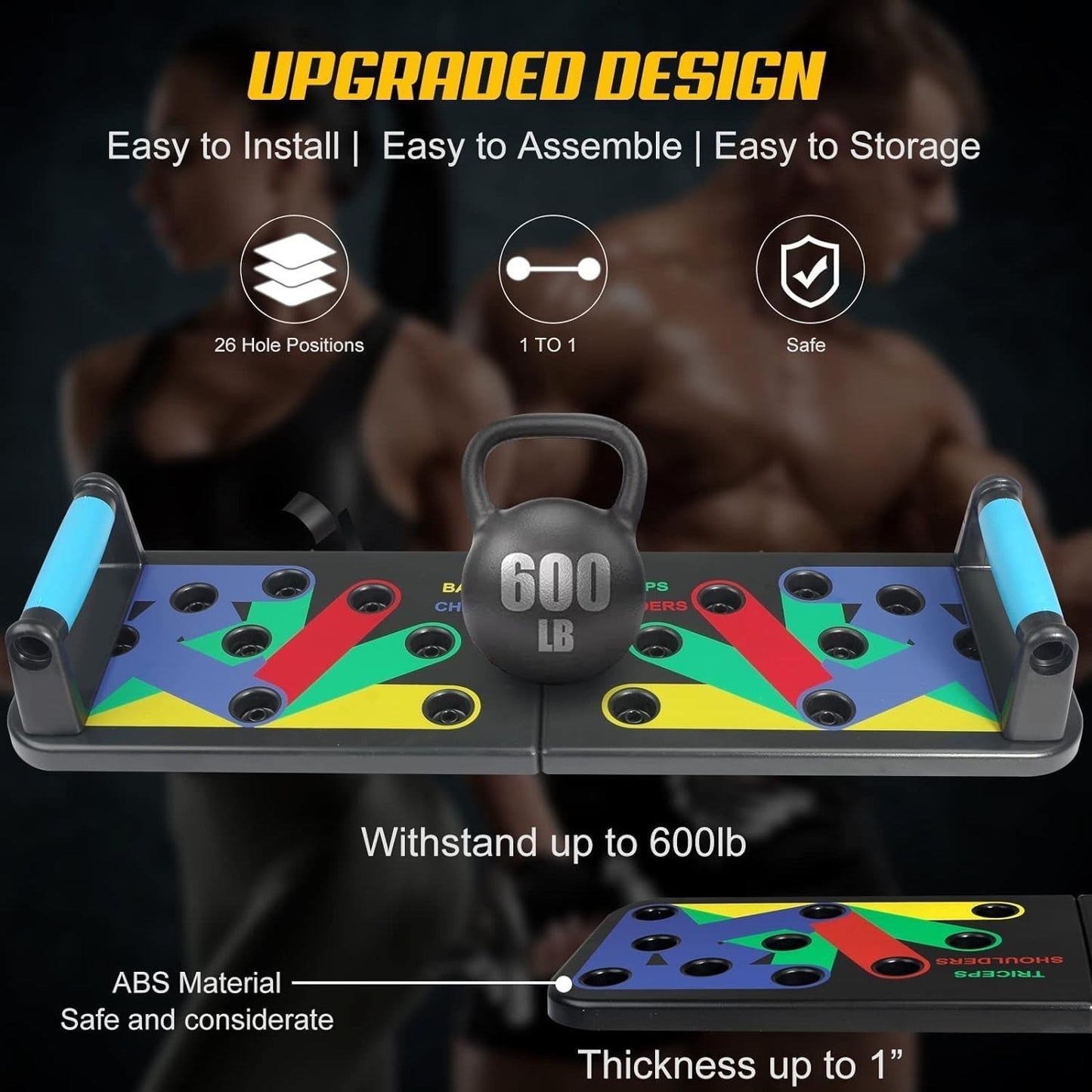 15 in 1 Multi Functional Push Up Board   Home Workout Equipment for Chest & Musc4