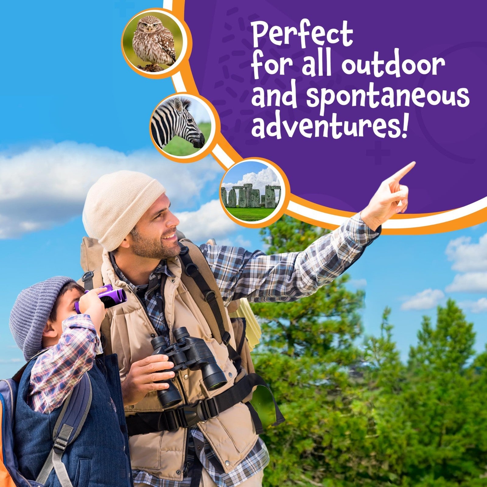 Compact Black Binoculars for Kids 3 12   STEM Outdoor Adventure Toy, Bird Watchi7