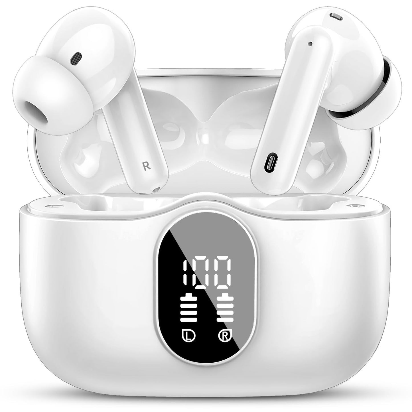 Wireless Bluetooth 5.4 Earbuds, Noise Cancelling, 36H Playtime, IP7 Waterproof,1