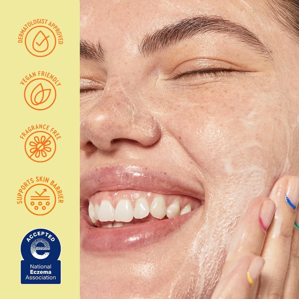 Hydrating Creamy Jelly Cleanser | Tri-Ceramide Face Wash, Makeup Remover, Skin R4