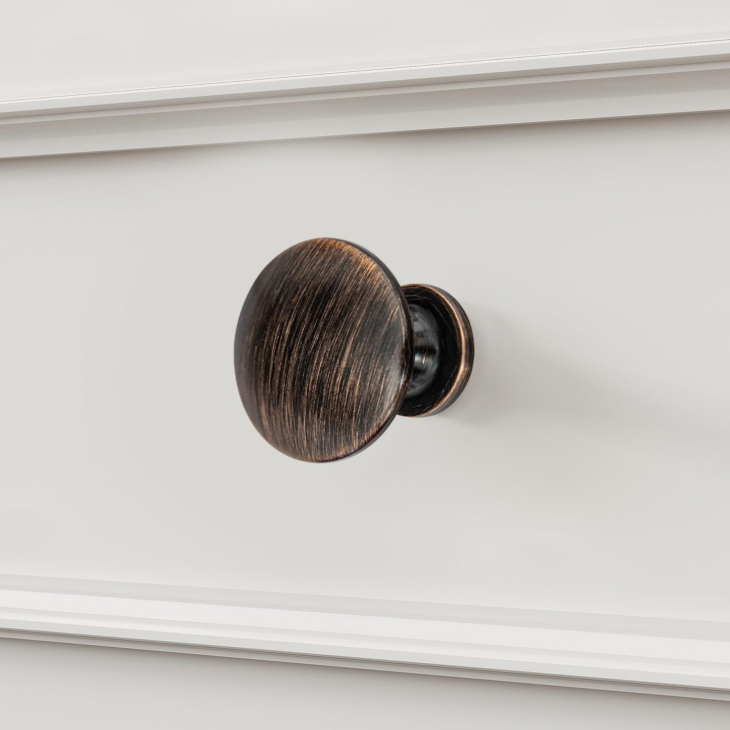 30 Pack Oil Rubbed Bronze Cabinet Knobs   Zinc Alloy, Rust Resistant, Easy Insta3
