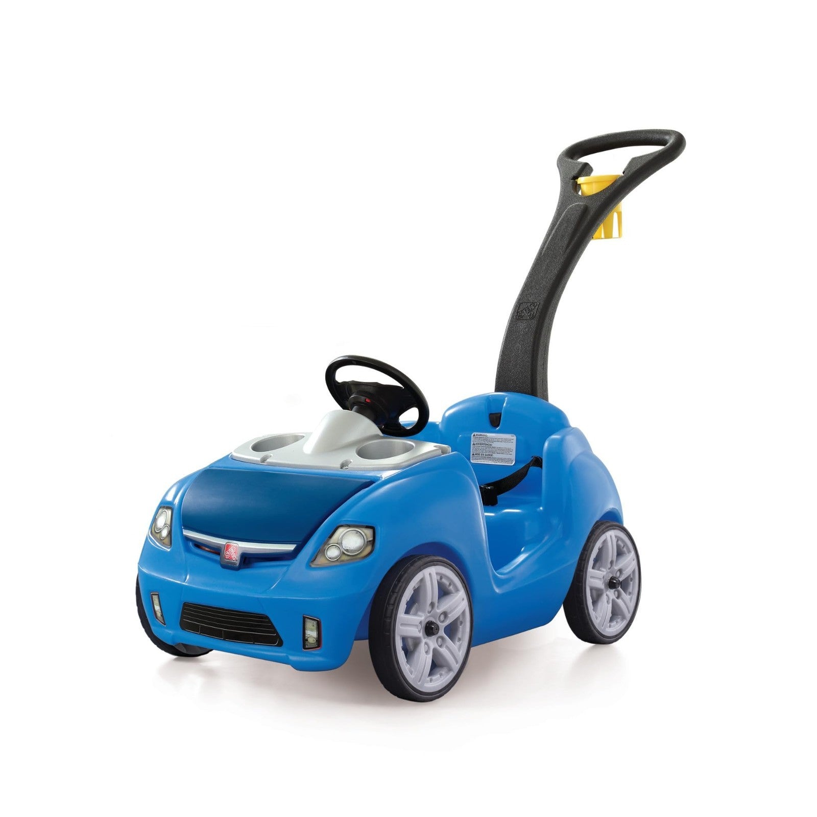 Kids Push Car Ride-On with Seat Belt & Horn, Quick Fold Handle, Toddler Stroller1