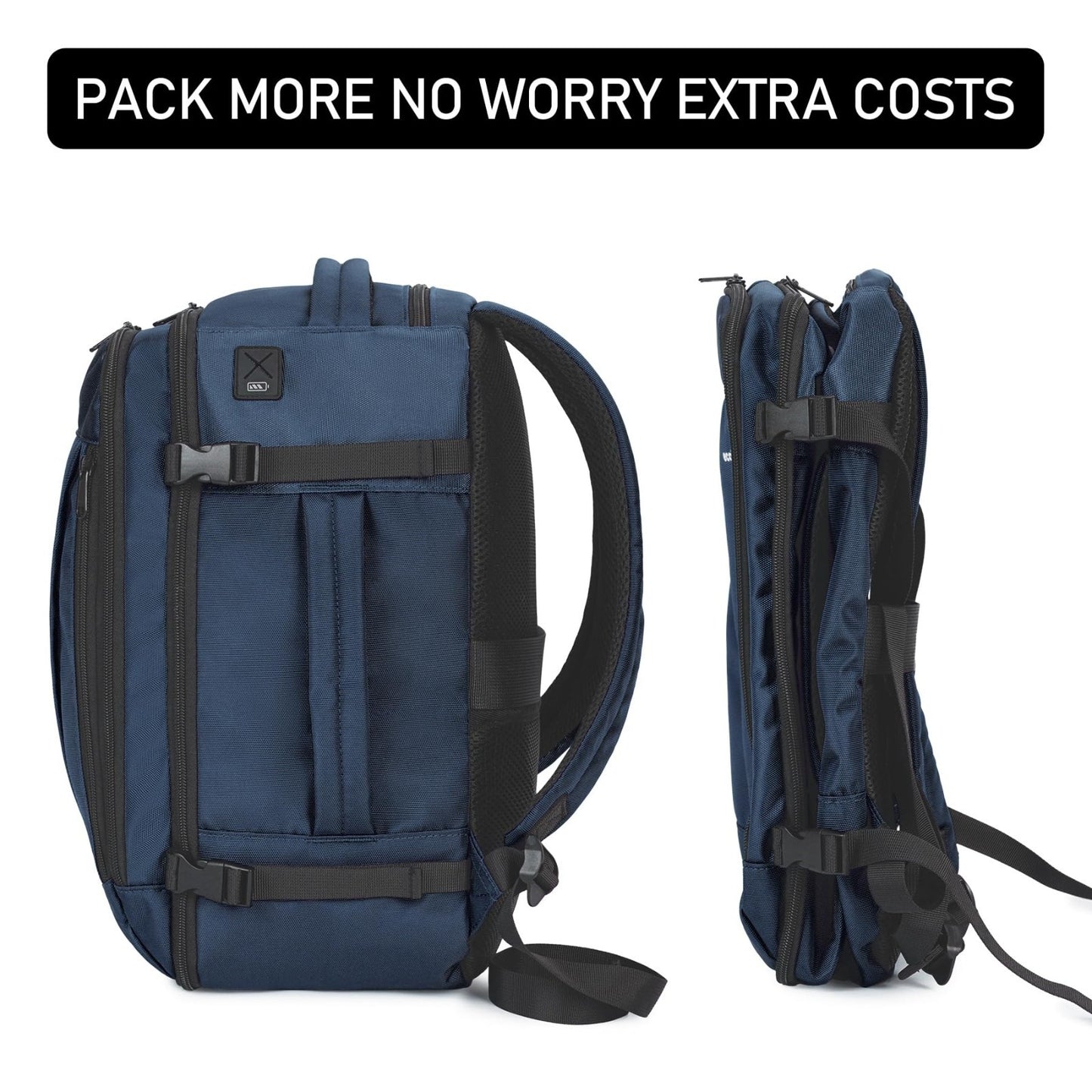 Large Waterproof Travel Backpack with Charging Port   Airline Approved Carry On6