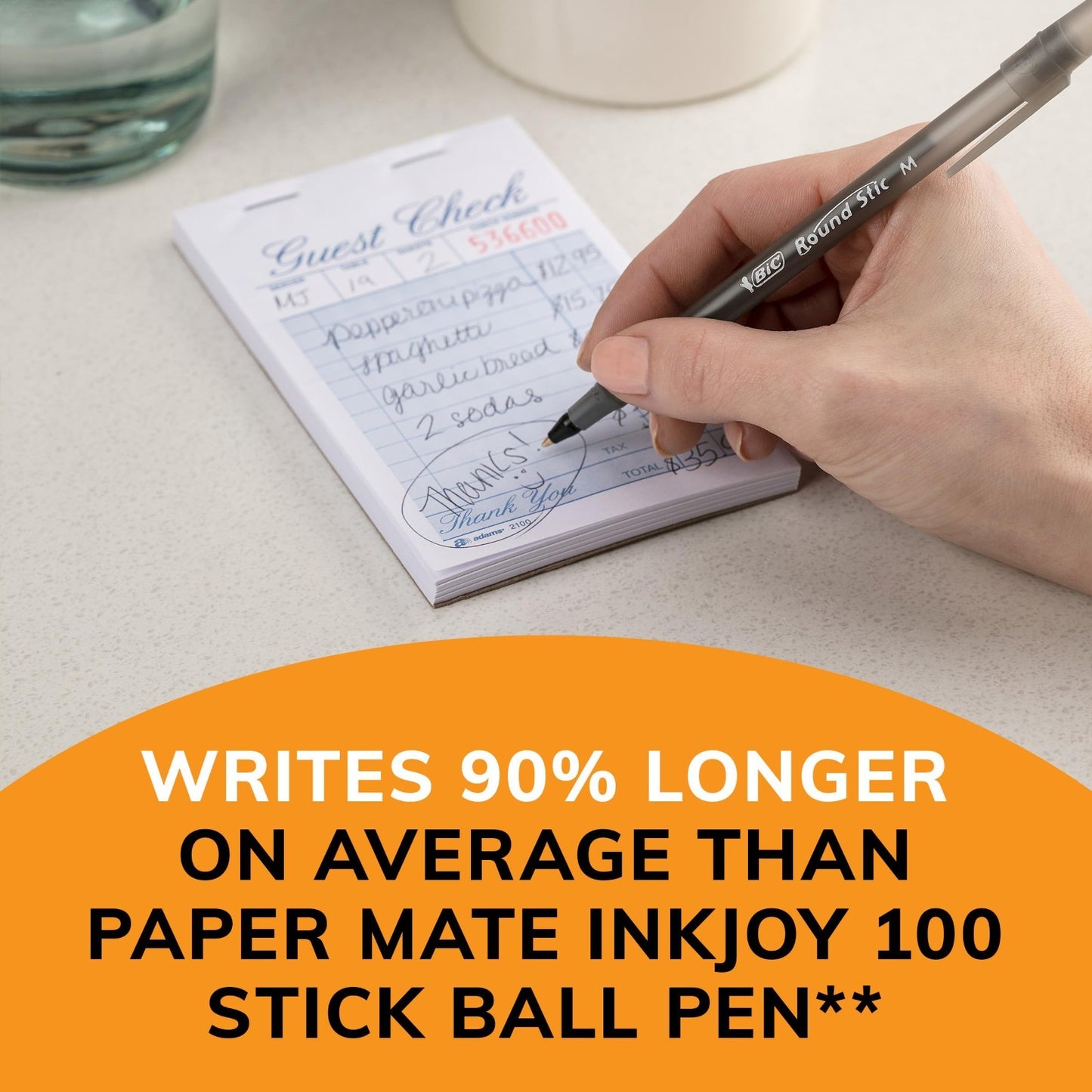 60 Count Black Ballpoint Pens, Medium Point 1.0mm, Comfortable Grip, Pack of 26