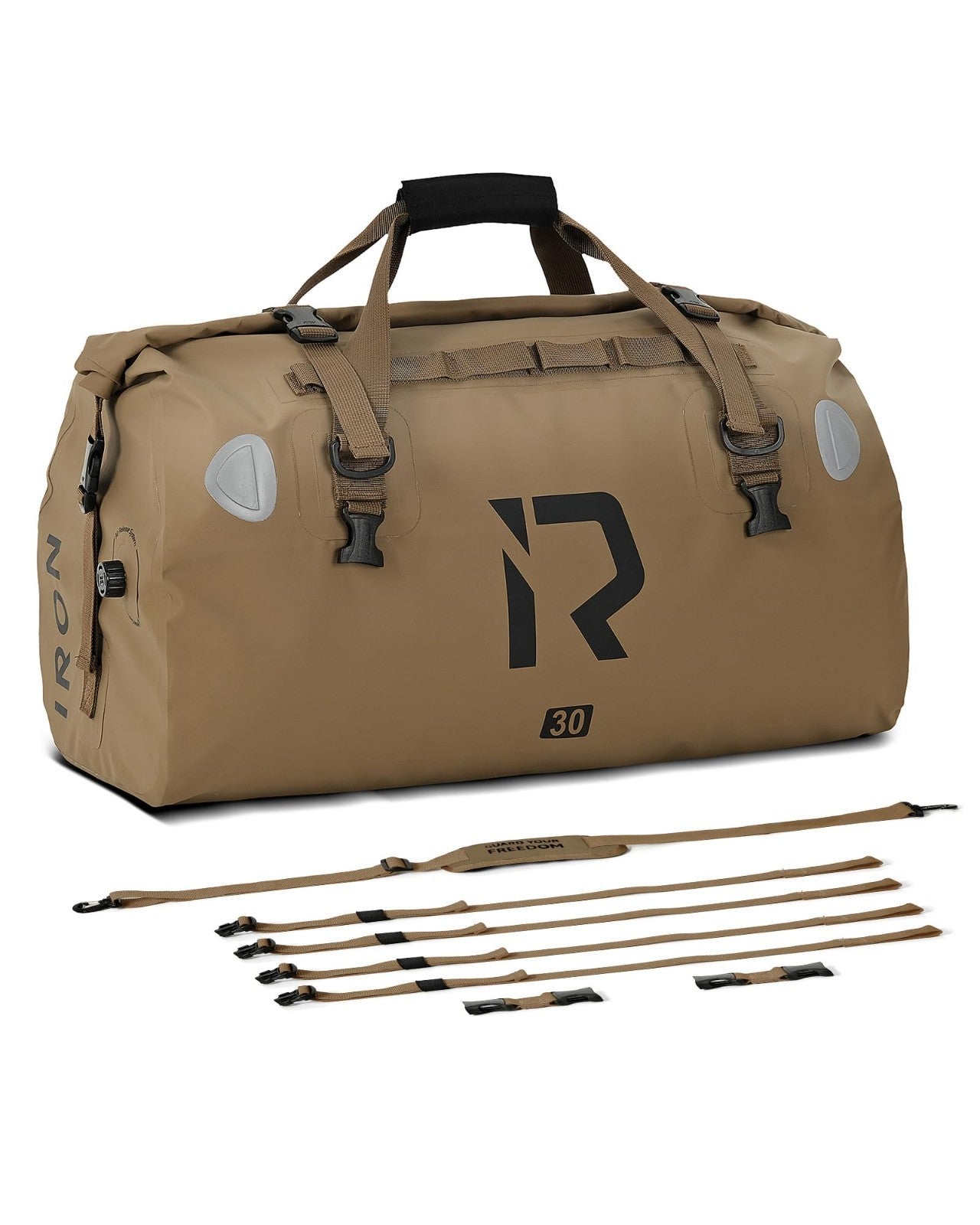 Waterproof Motorcycle Dry Bag - 30L Duffle Luggage with Roll Top & Straps8