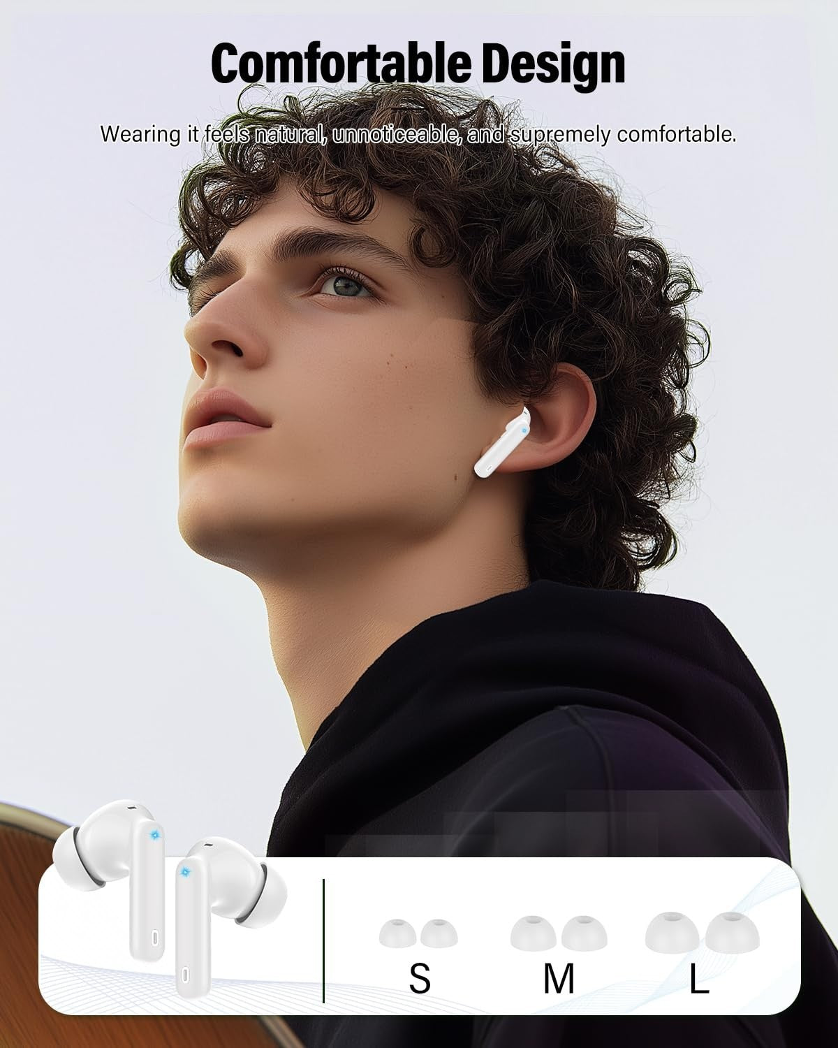 Wireless Bluetooth 5.4 Earbuds, Noise Cancelling, 36H Playtime, IP7 Waterproof,6