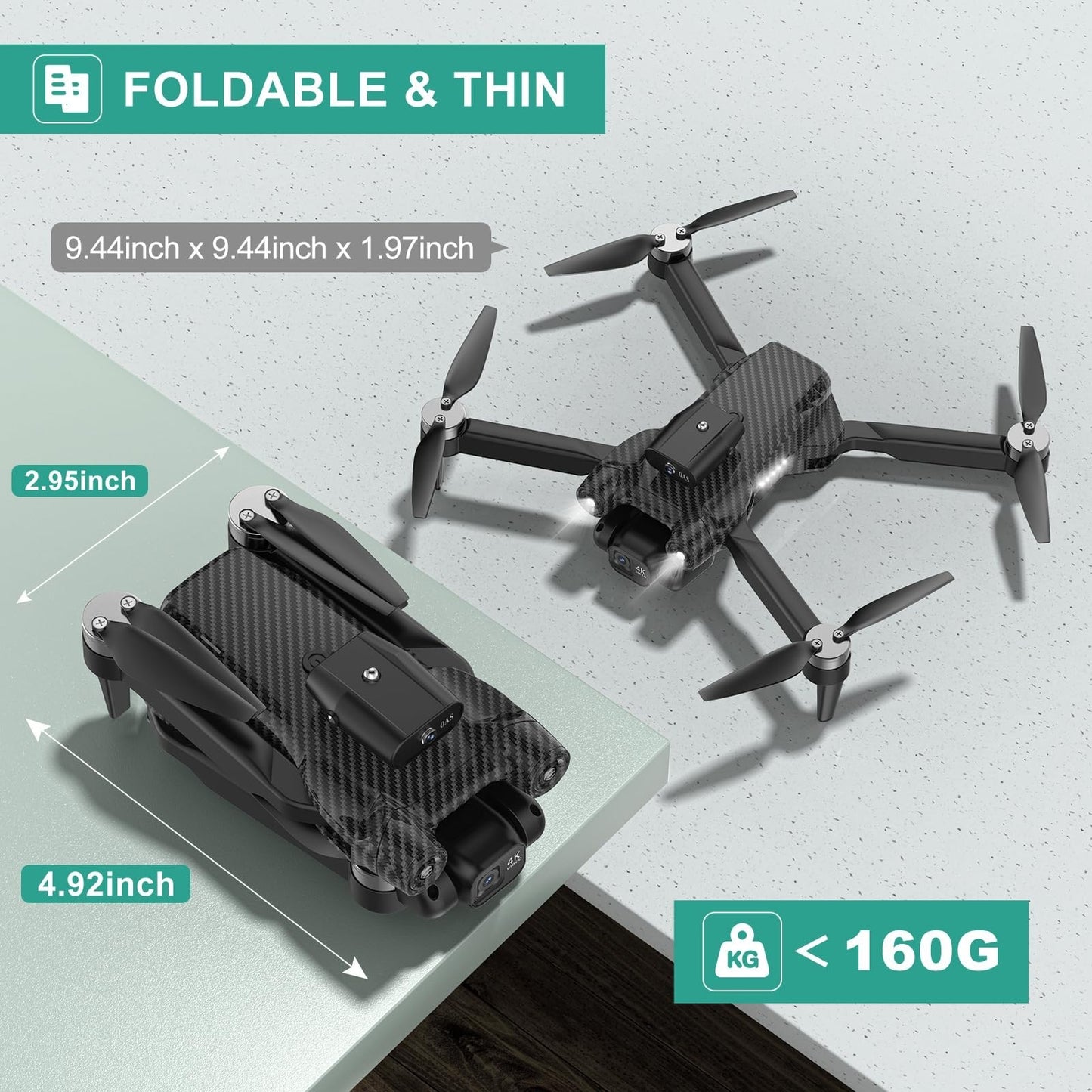 **Optimized eBay Title:**  4K HD Camera Drone for Kids & Adults, Mini RC Quadco5